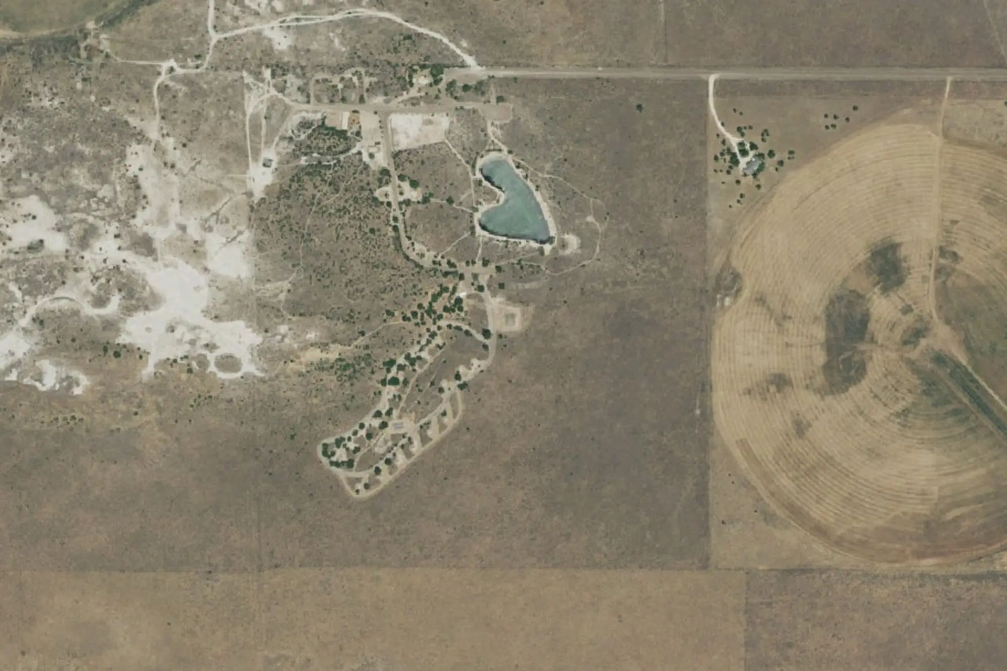 Aerial view of Oasis State State Park