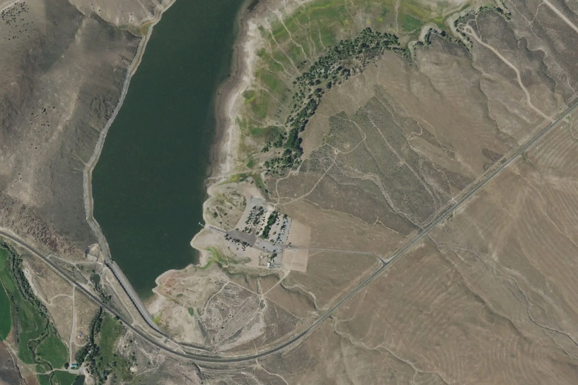 Aerial view of Minersville State Park
