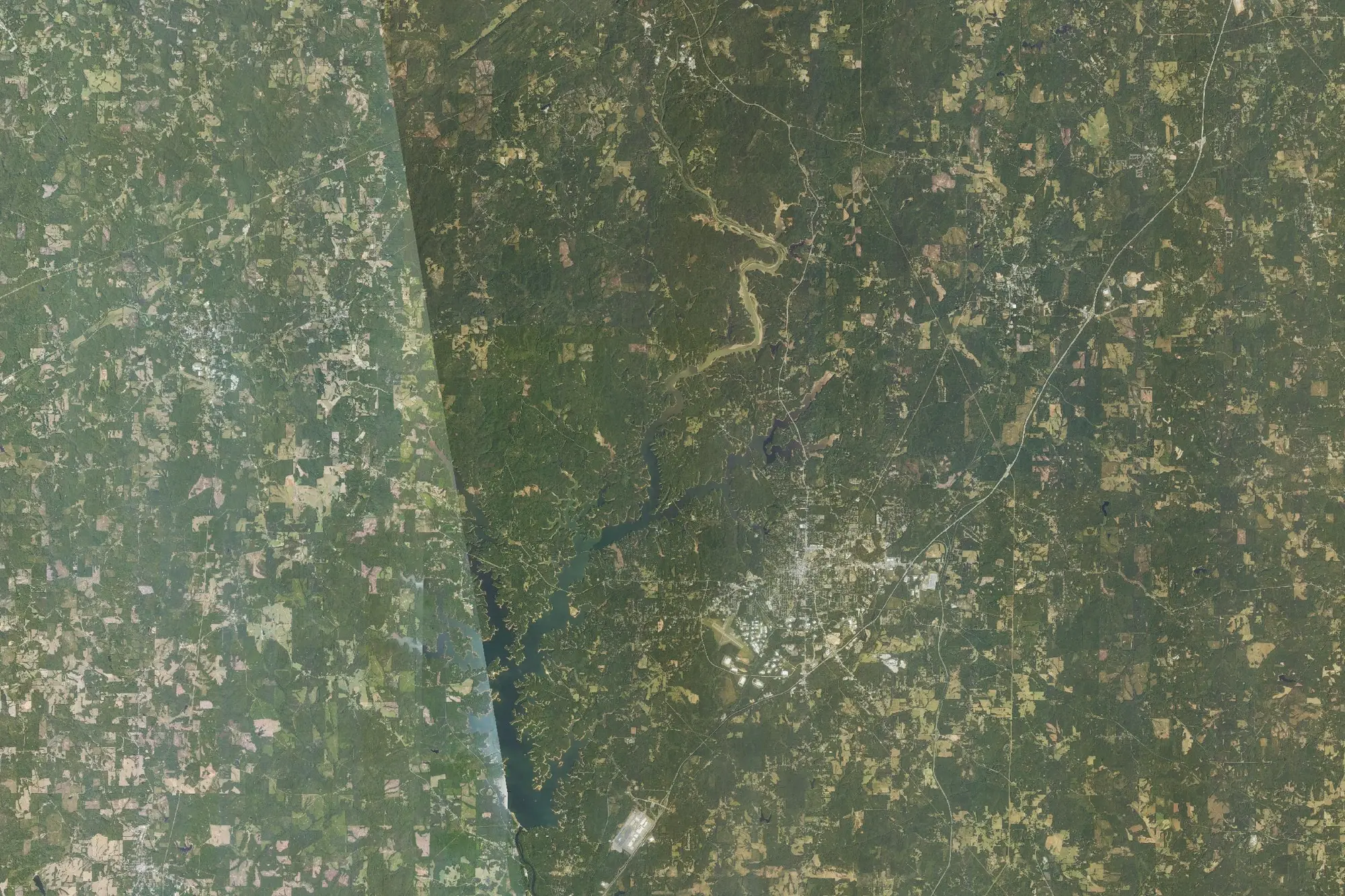 Aerial view of West Point Recreation Area