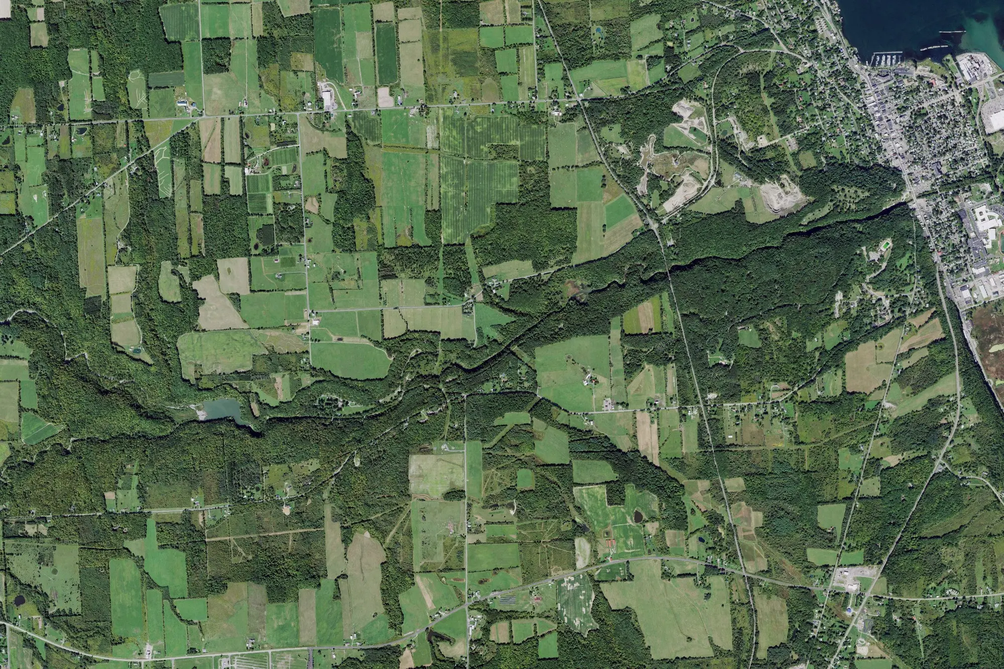 Aerial view of Watkins Glen State Park