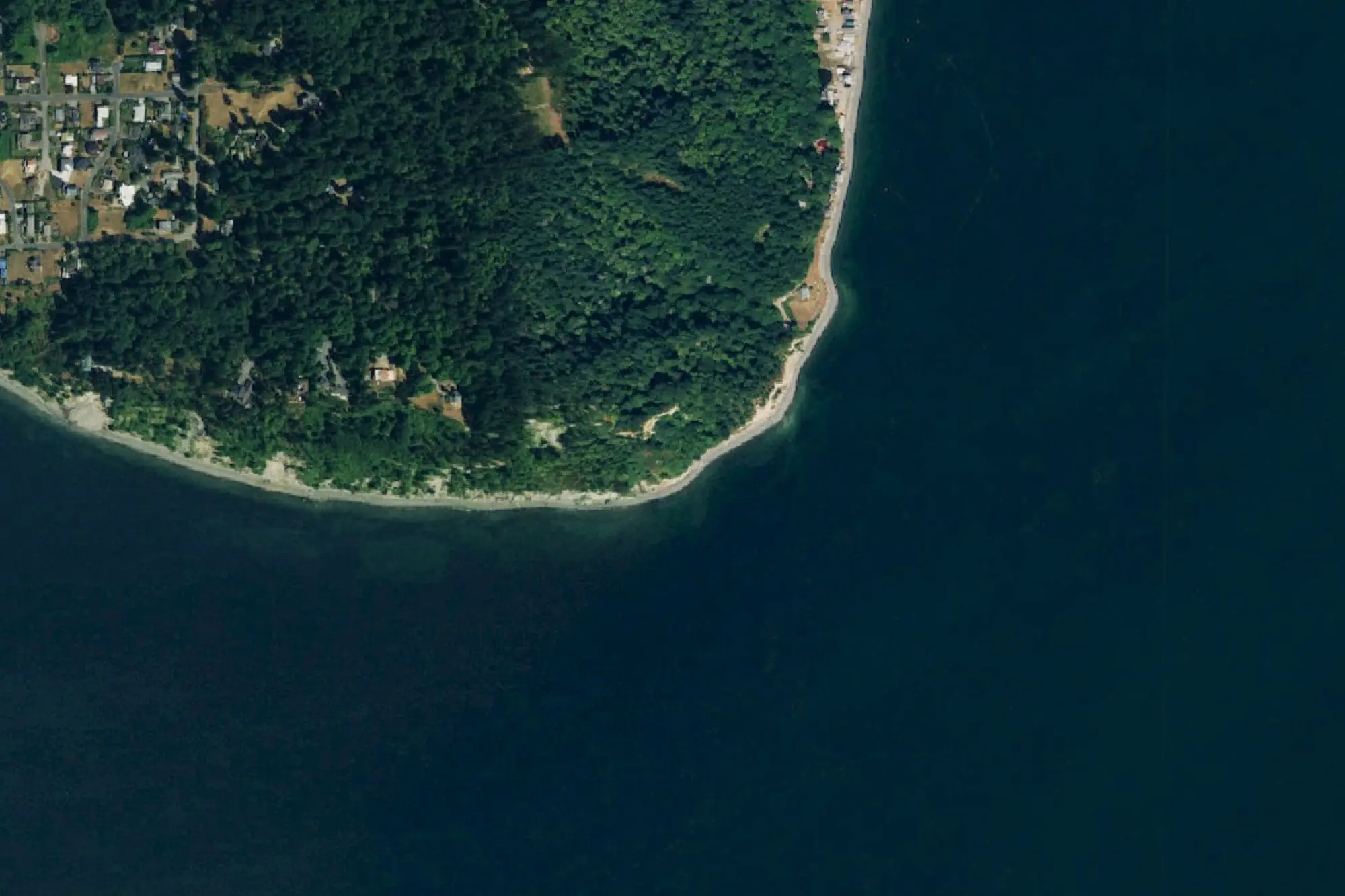 Aerial view of Possession Point