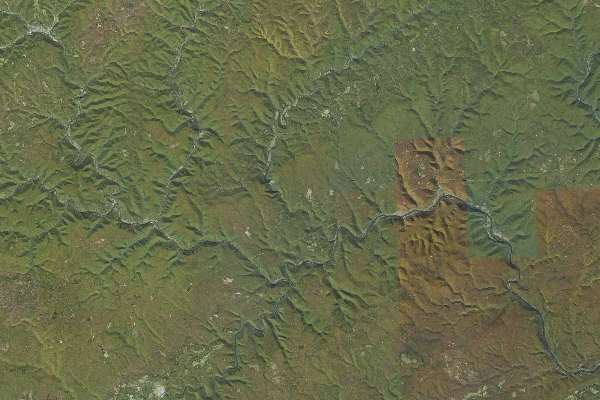 Aerial view of Bucktail State Park