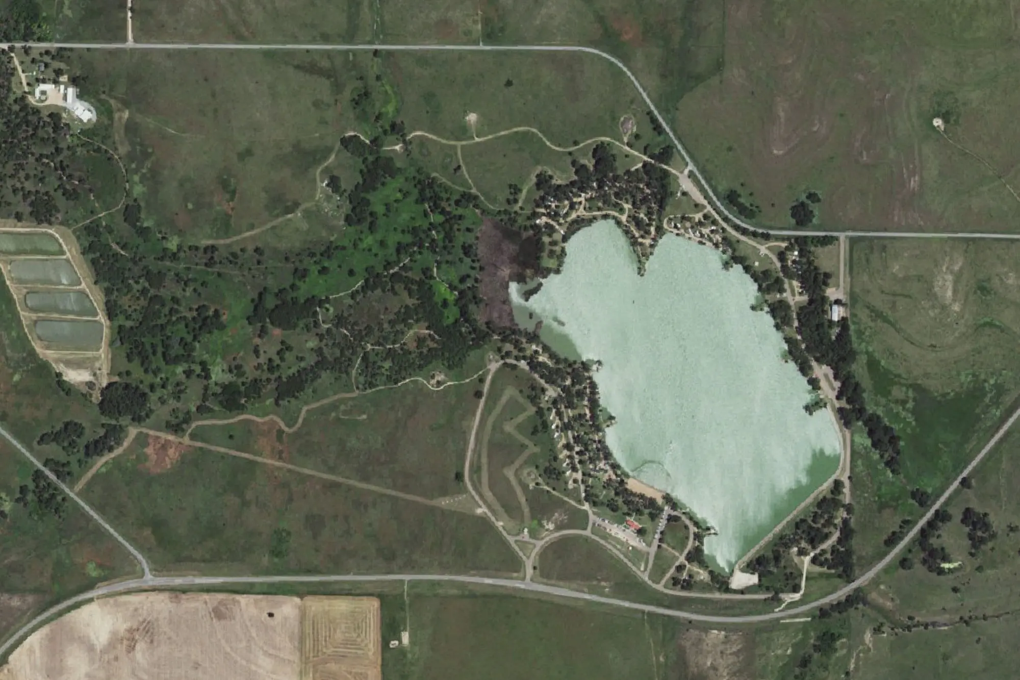 Aerial view of Meade State Park