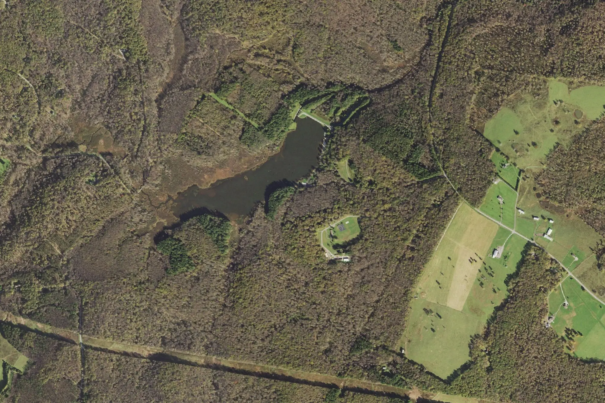 Aerial view of Herrington Manor Sp