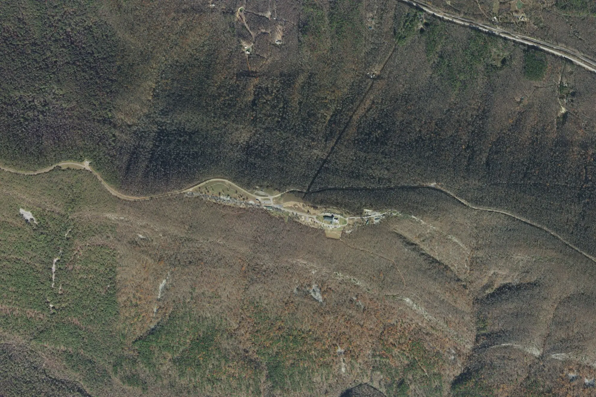 Aerial view of Queen Wihelmina State Park