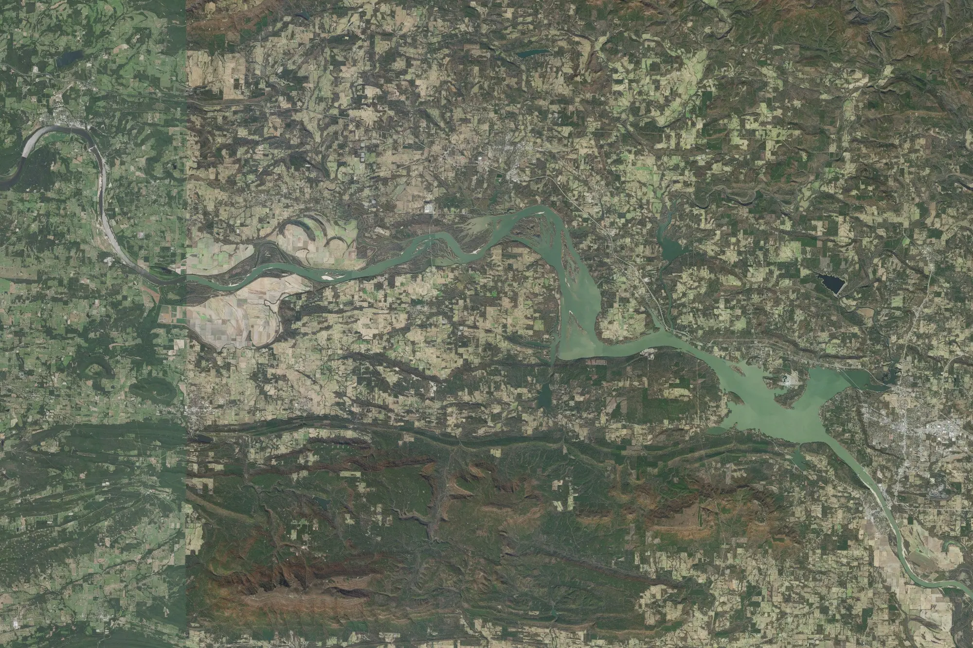 Aerial view of Dardanelle Recreation Area
