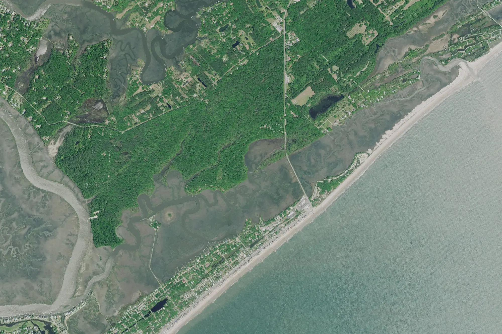 Aerial view of Edisto Beach State Park