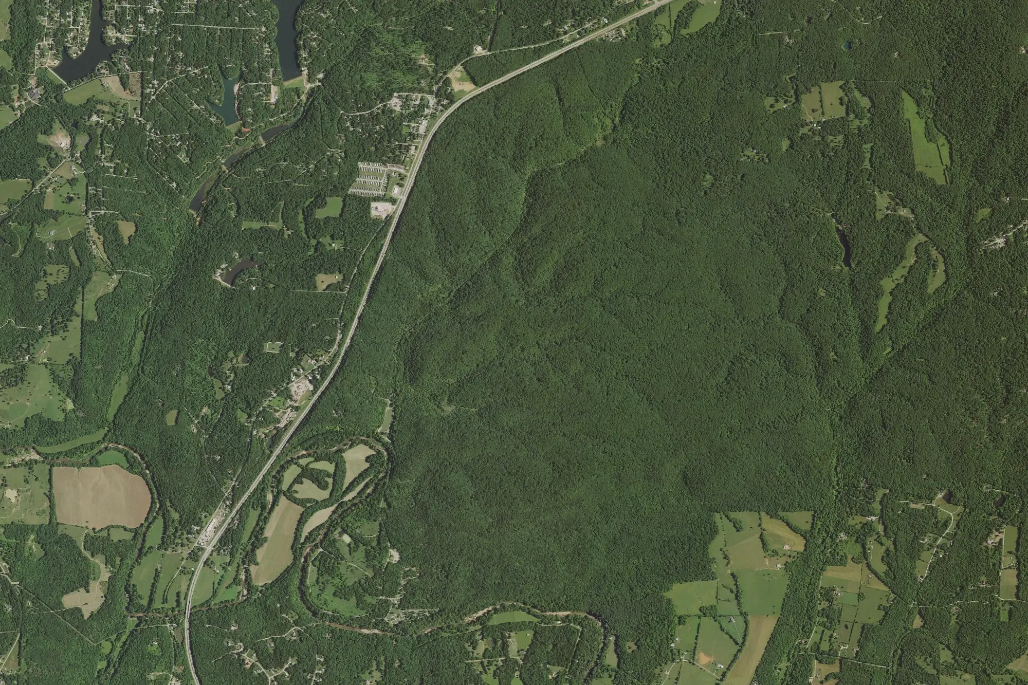 Aerial view of Saint Francois State Park