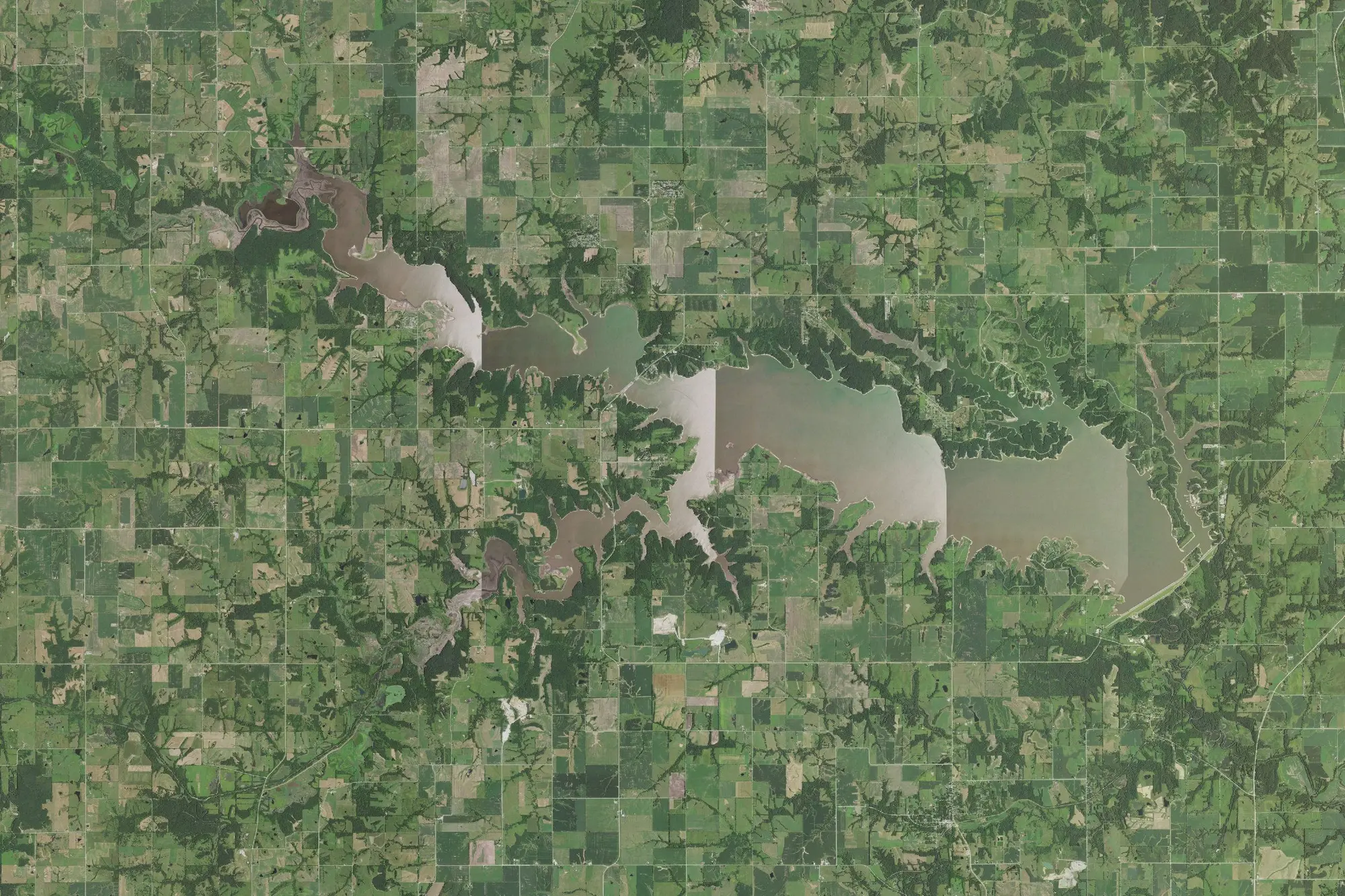 Aerial view of Rathbun Recreation Area