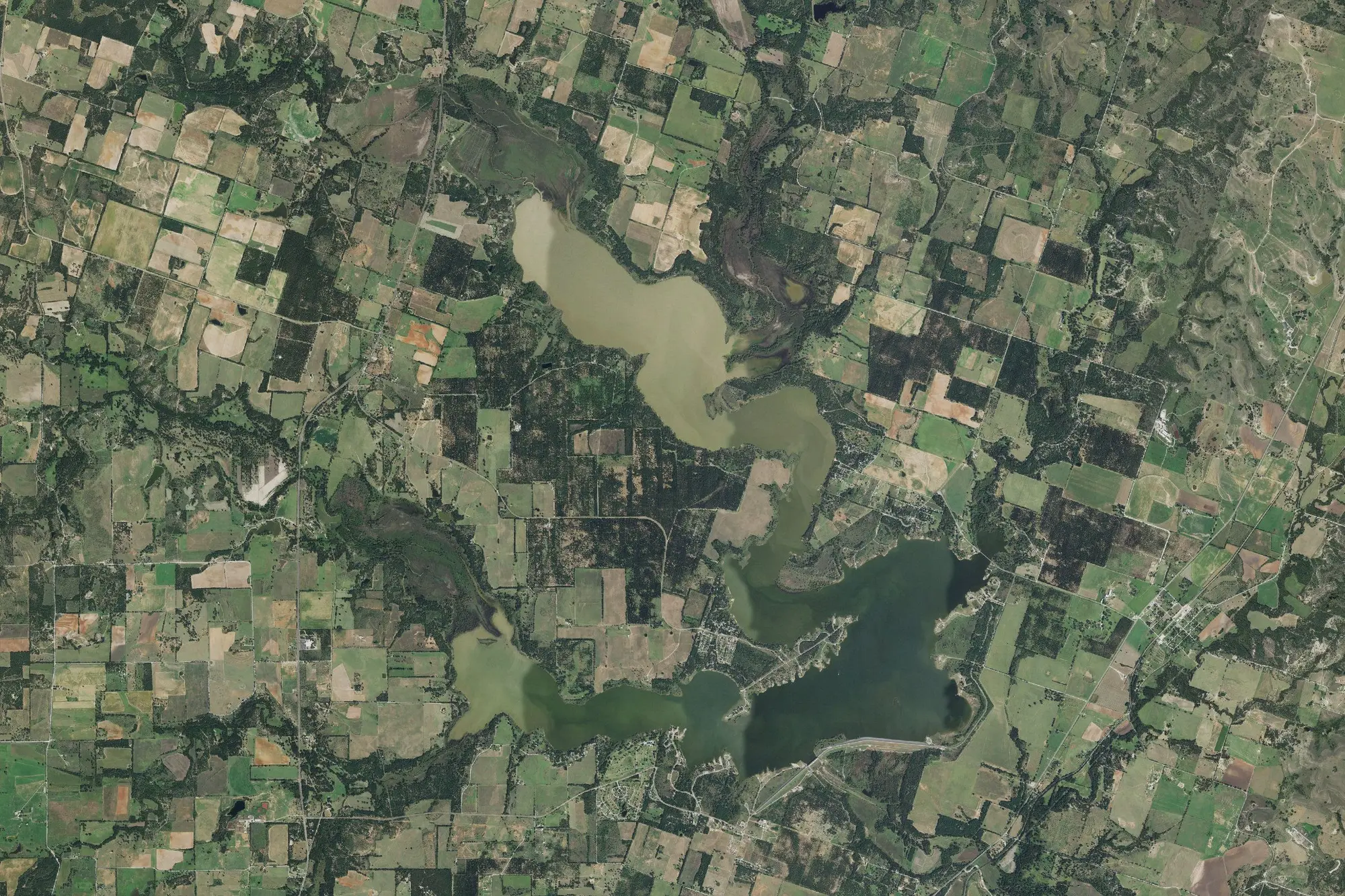 Aerial view of Proctor Recreation Area