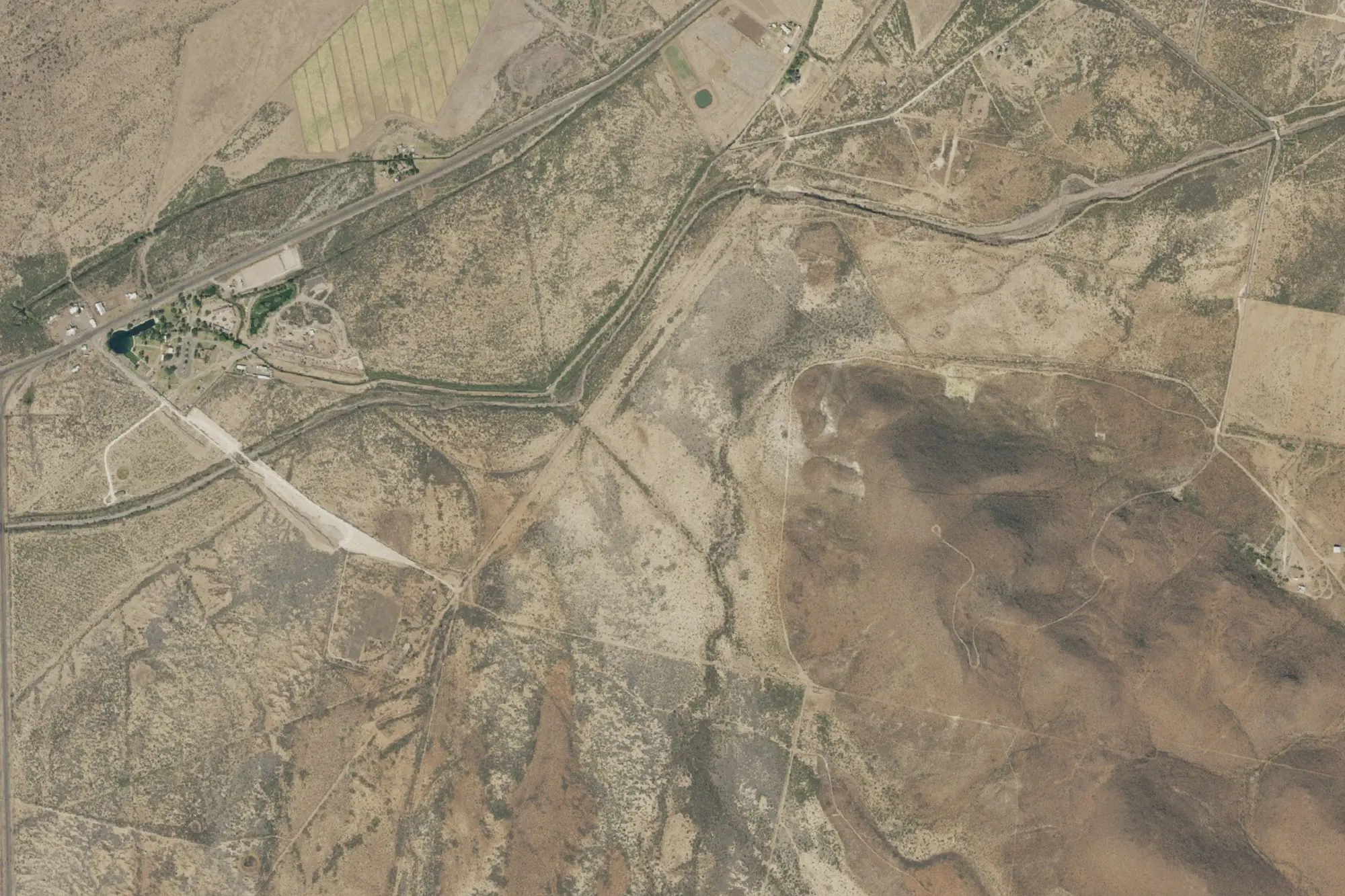 Aerial view of Balmorhea State Park