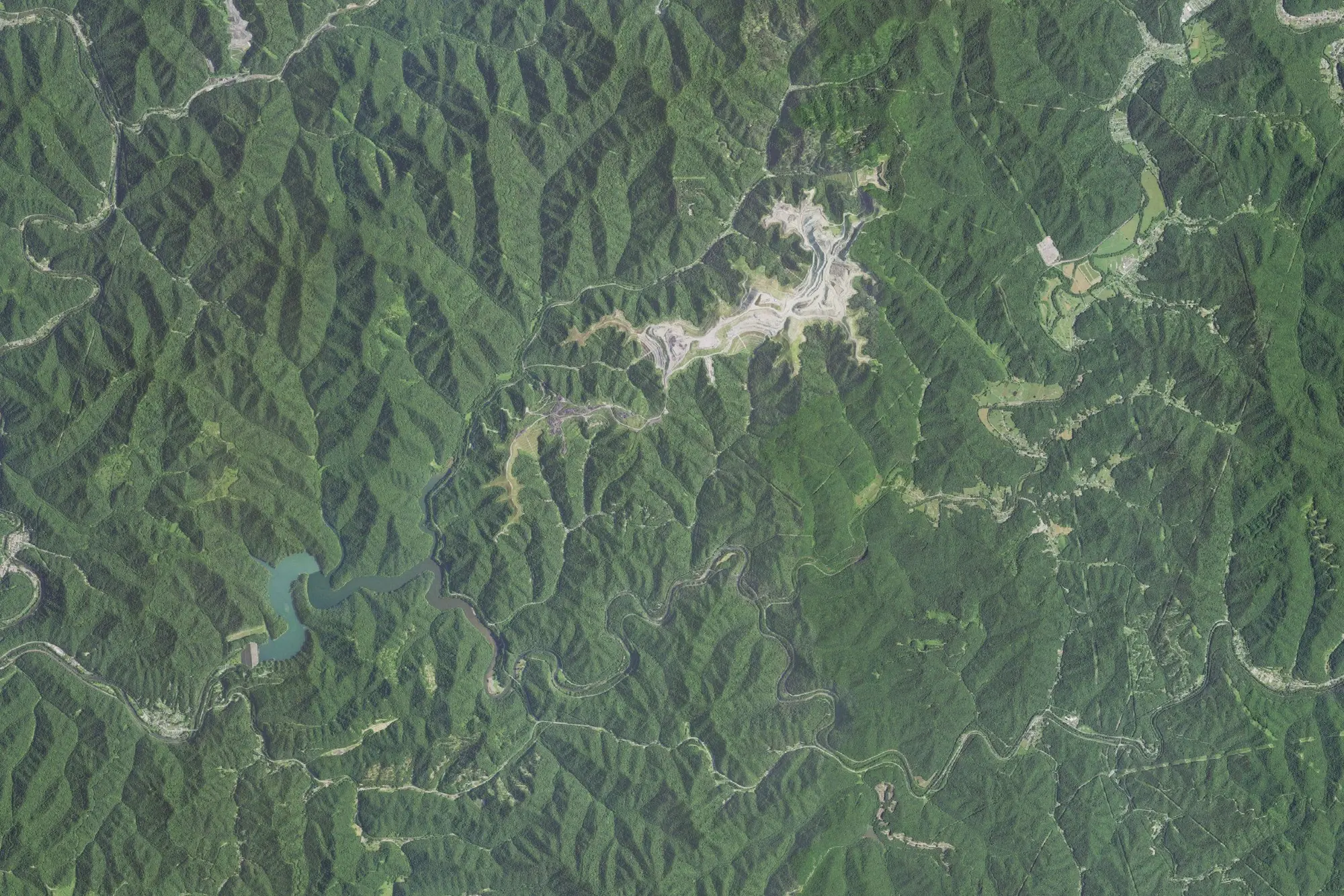 Aerial view of R.D. Bailey Recreation Area