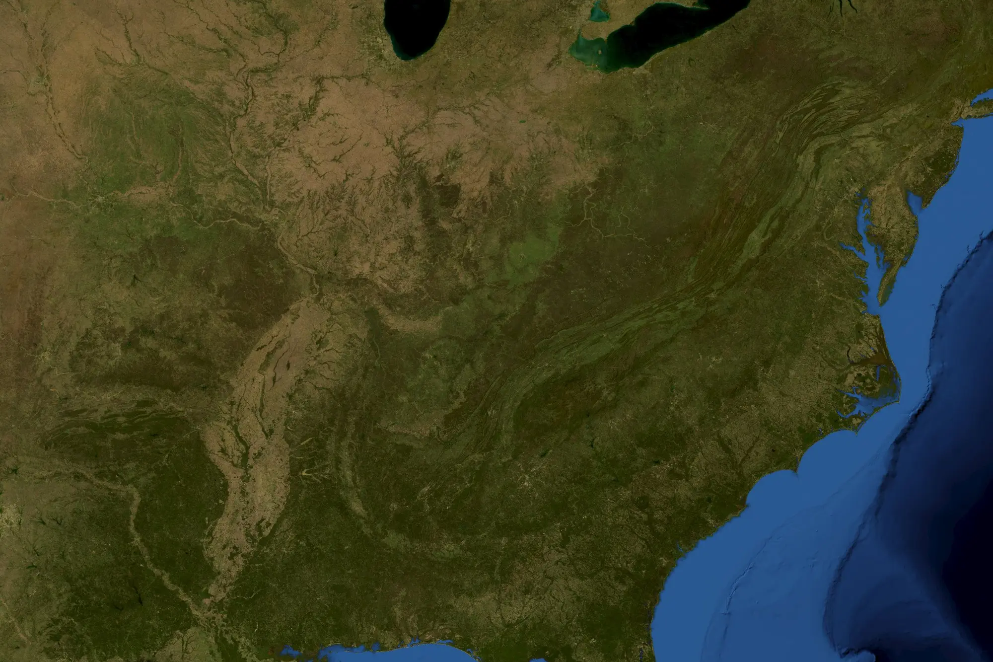Aerial view of Tyler State Park