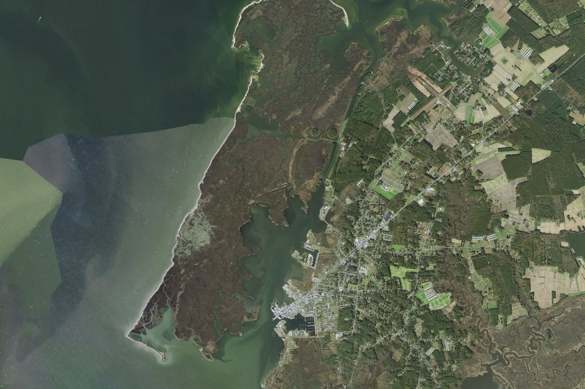 Aerial view of Janes Island Sp