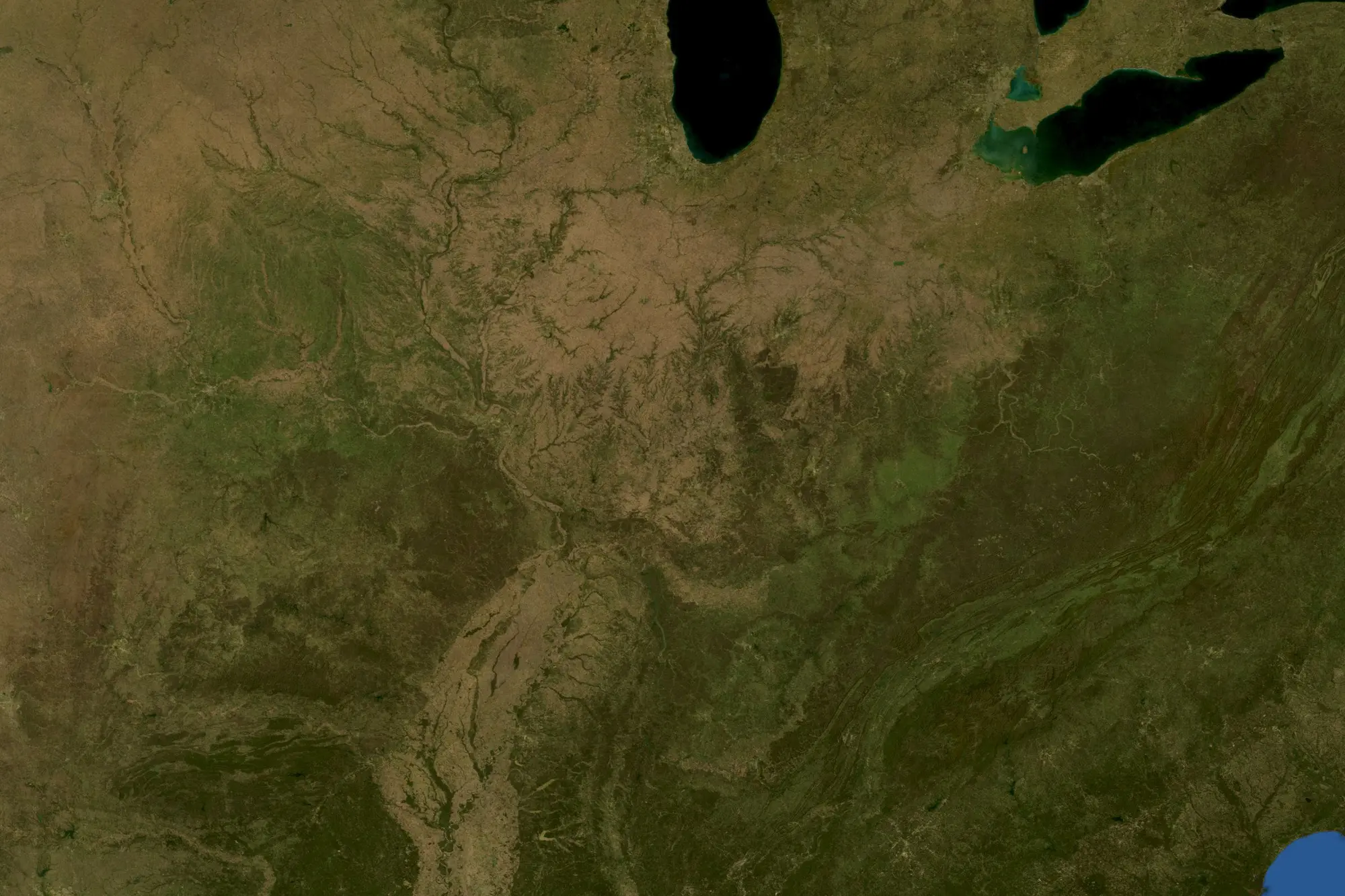 Aerial view of Keystone State Park
