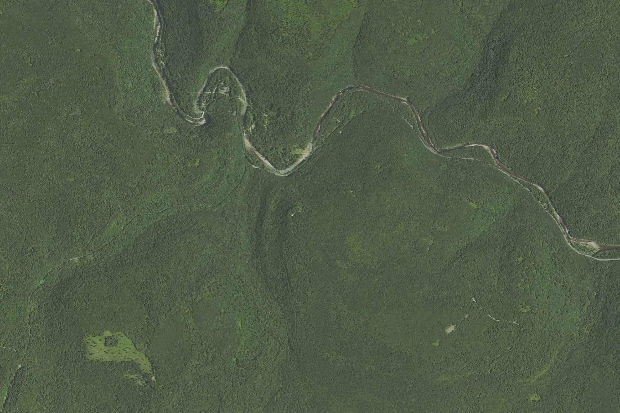 Aerial view of Worlds End State Park