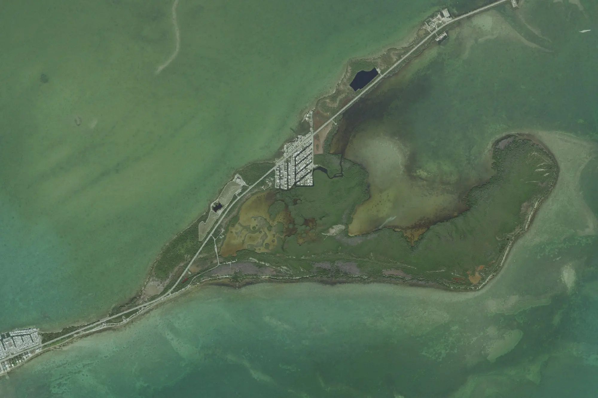 Aerial view of Long Key State Park