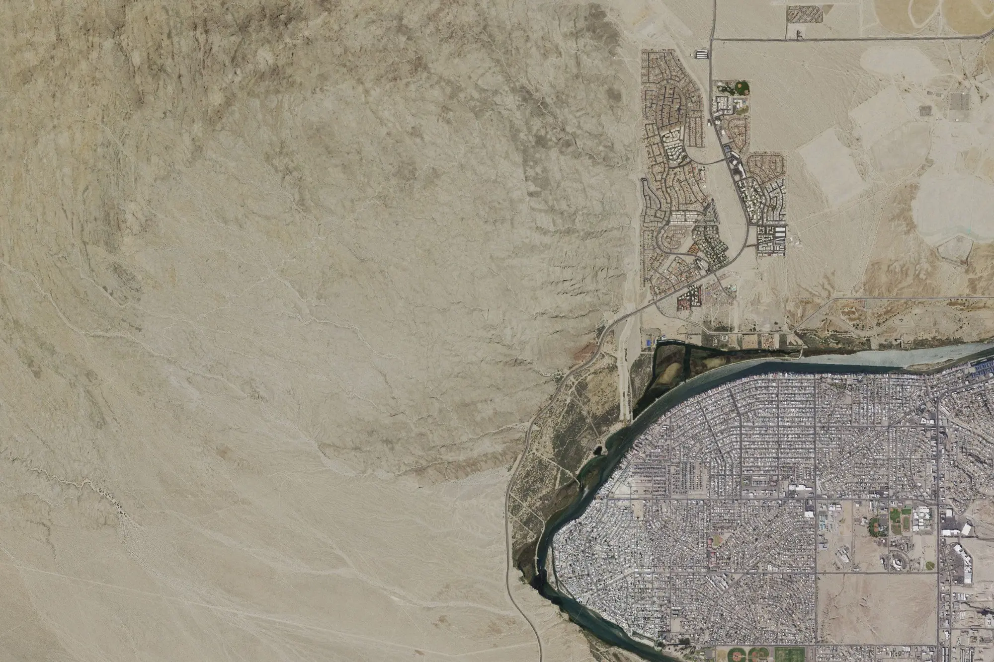 Aerial view of Big Bend of the Colorado State Park