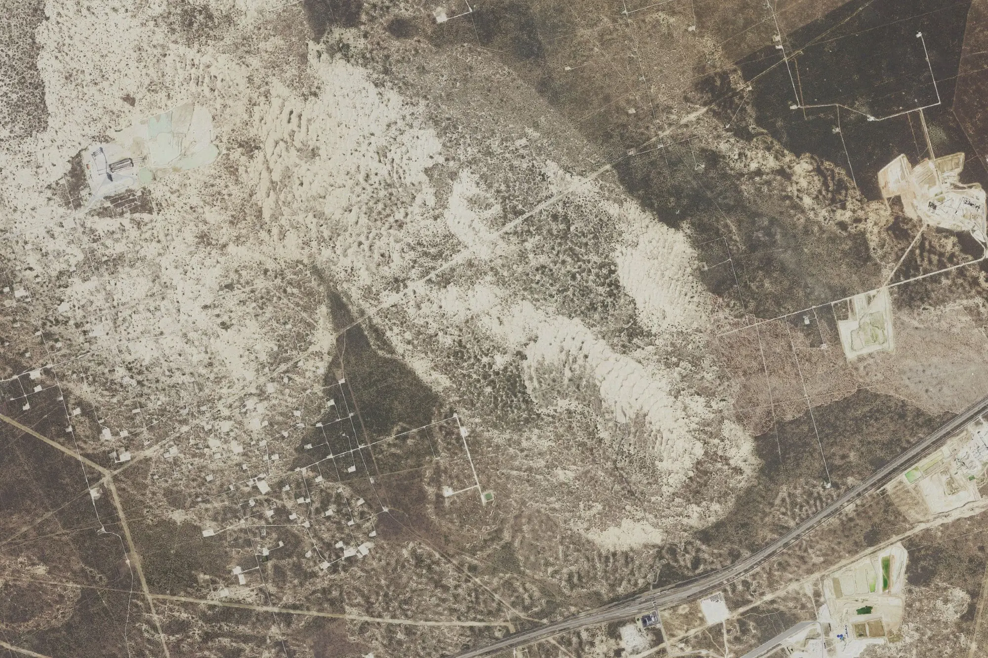 Aerial view of Monahans Sandhills State Park