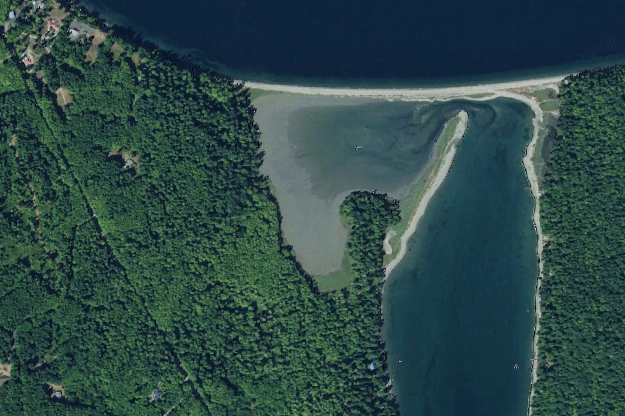 Aerial view of Wolfe Property
