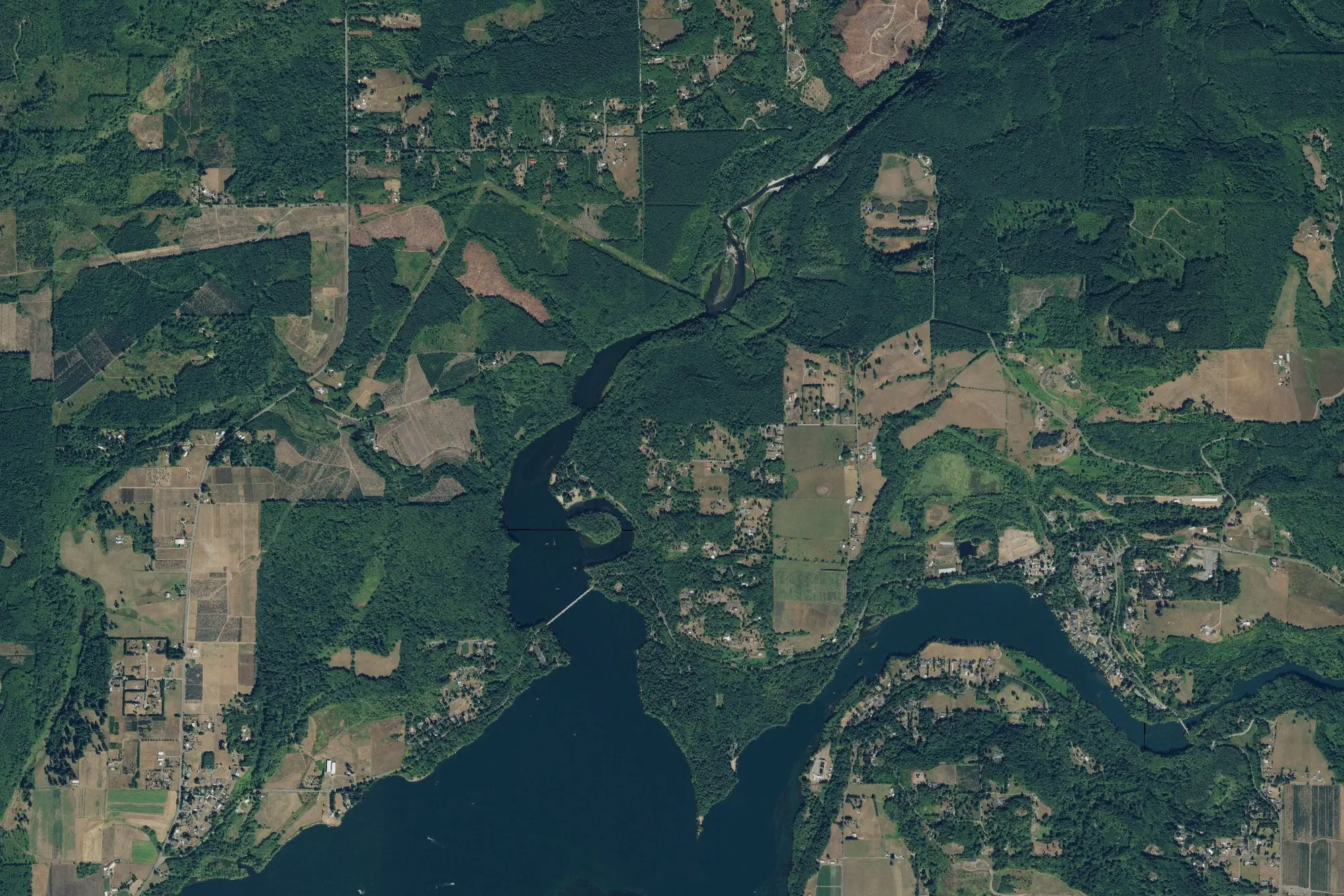 Aerial view of Ike Kinswa