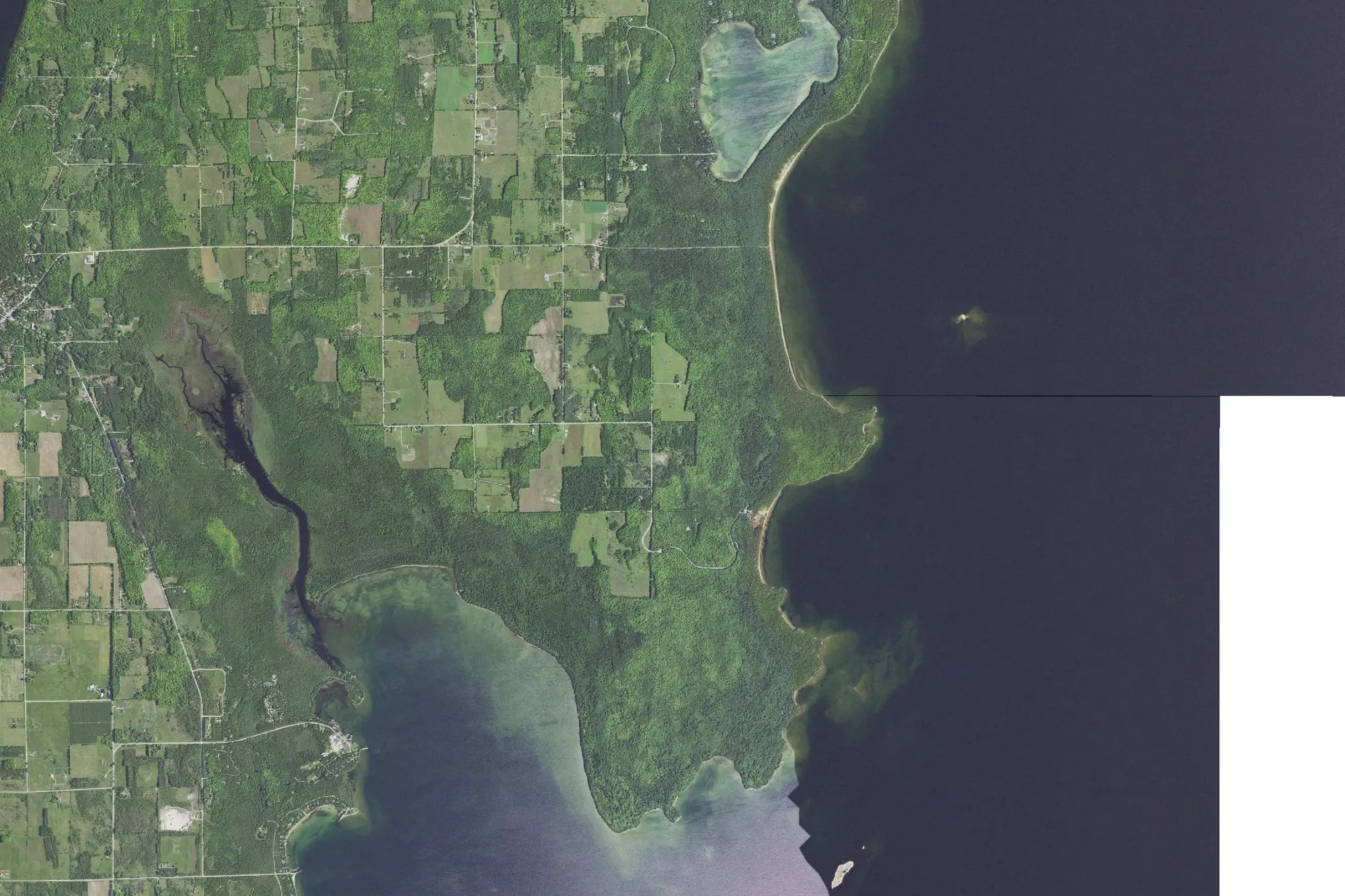 Aerial view of Newport State Park