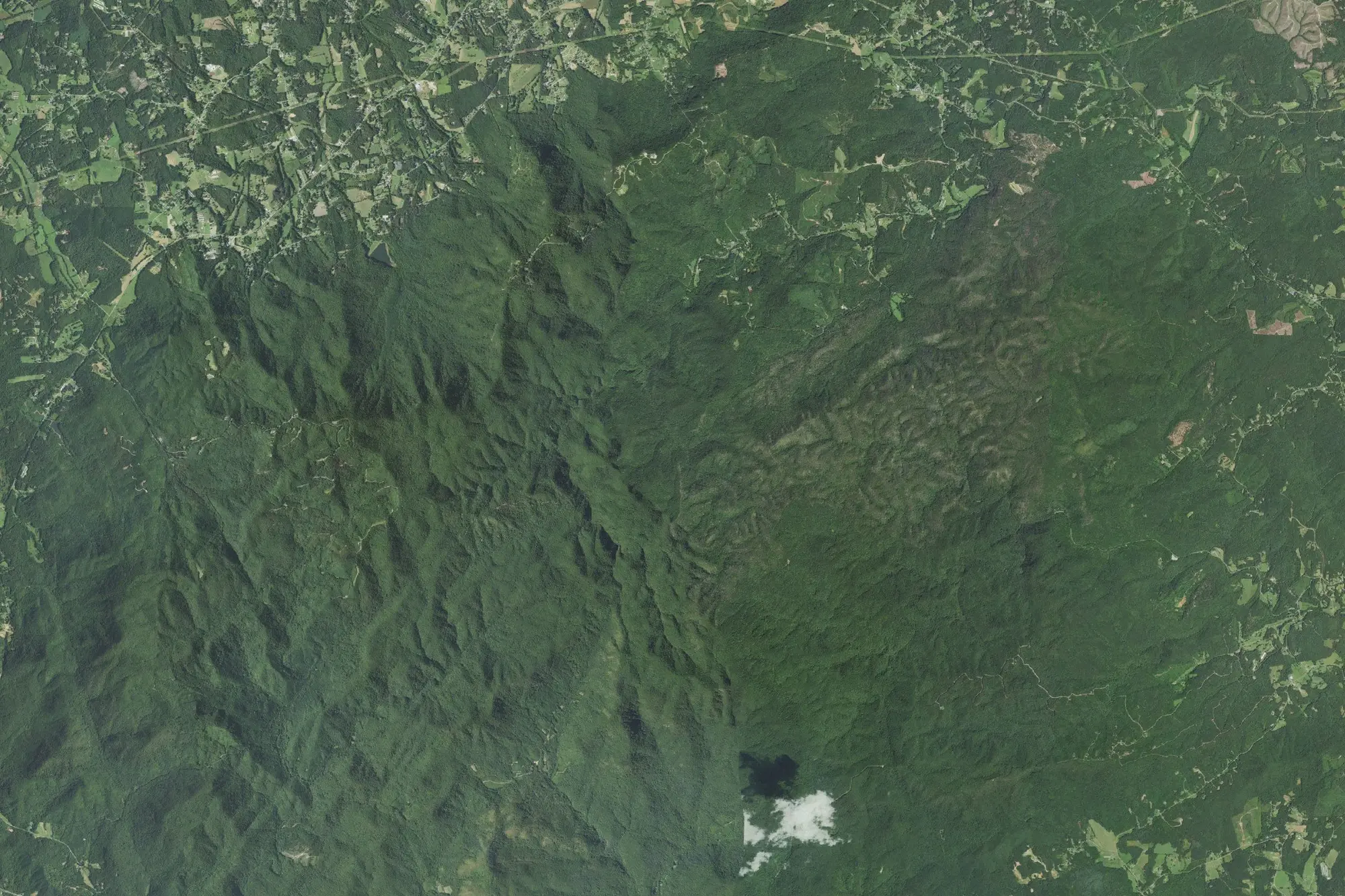 Aerial view of South Mountains State Park