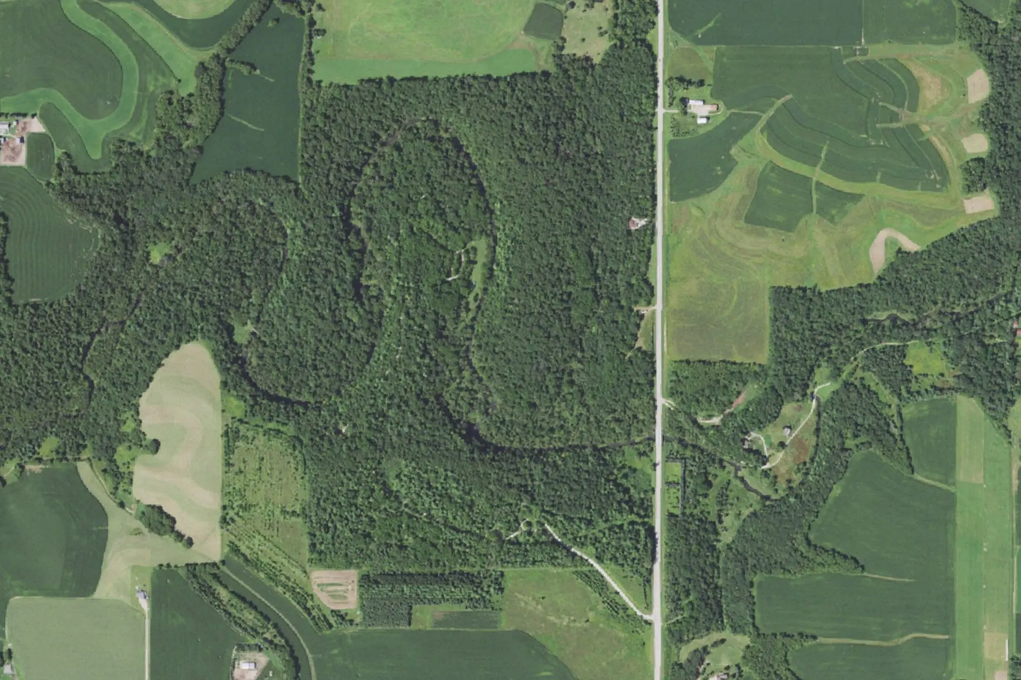Aerial view of Carley State Park