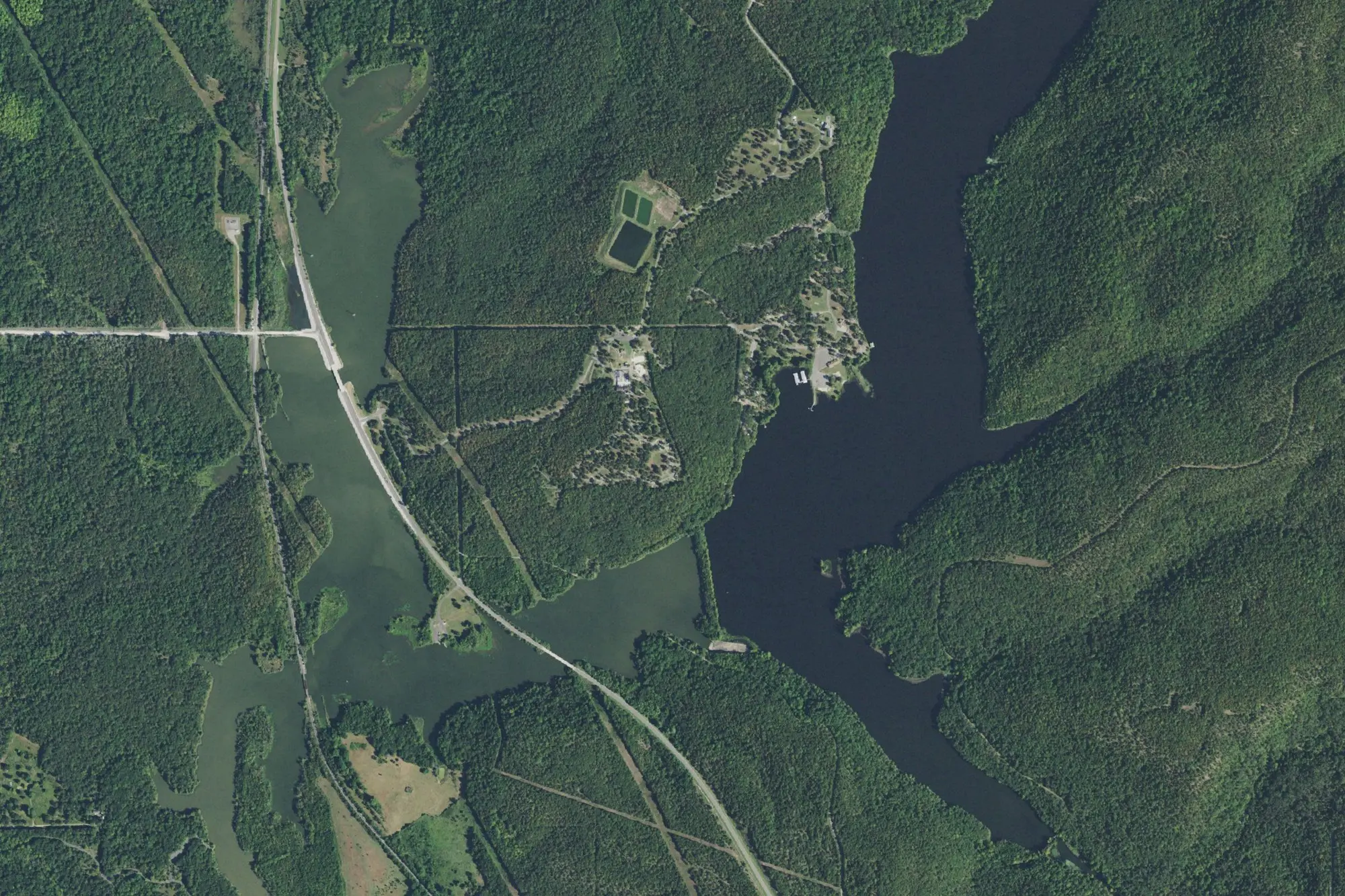 Aerial view of Greenleaf State Park
