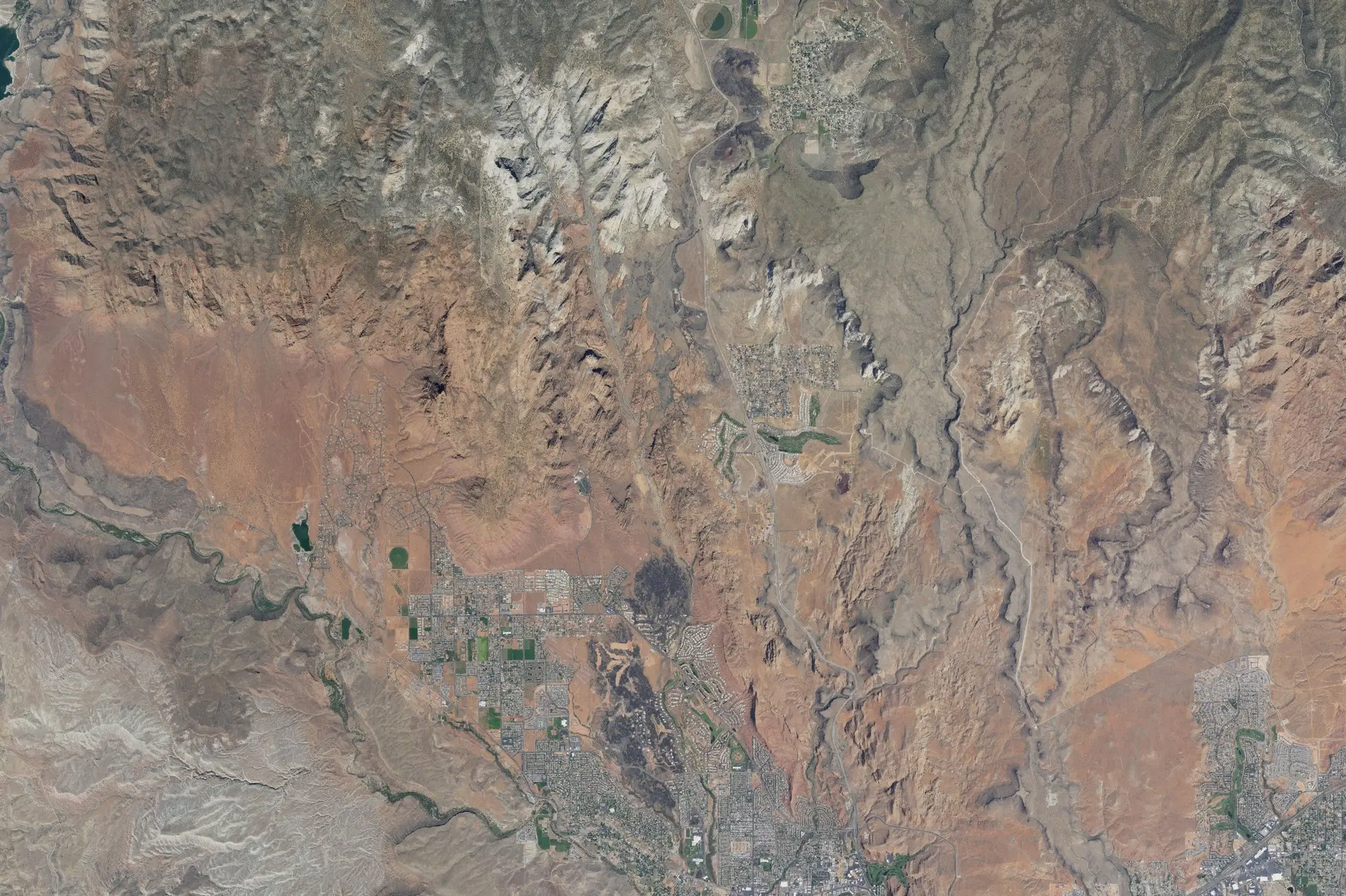 Aerial view of Snow Canyon State Park