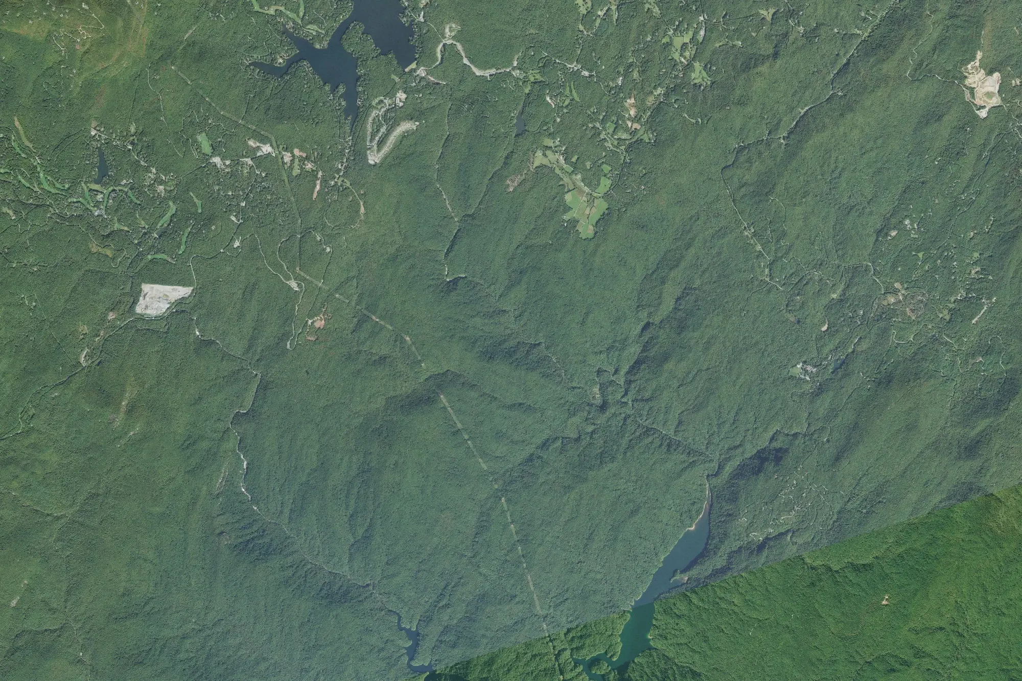 Aerial view of Gorges State Park
