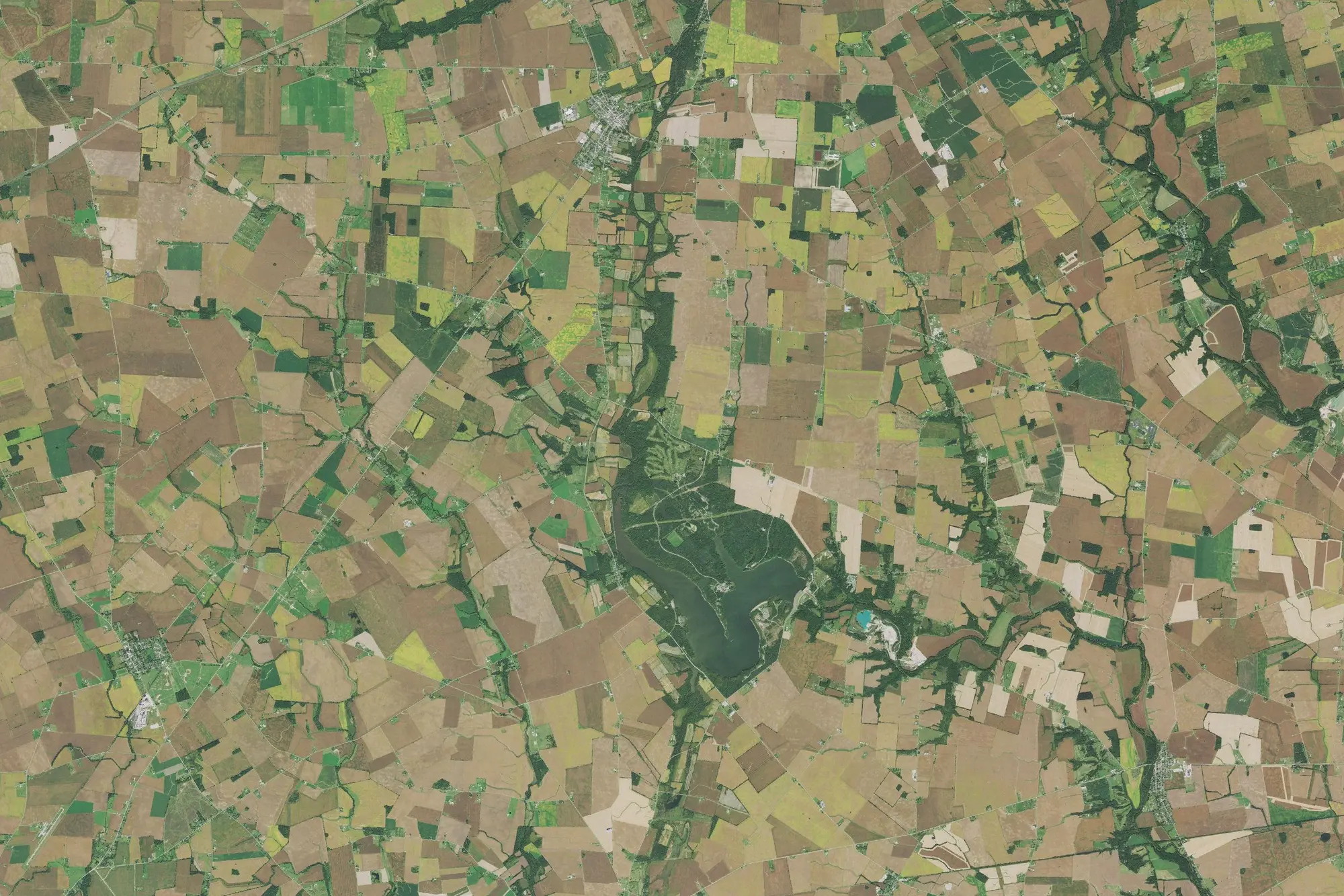 Aerial view of Deer Creek Recreation Area