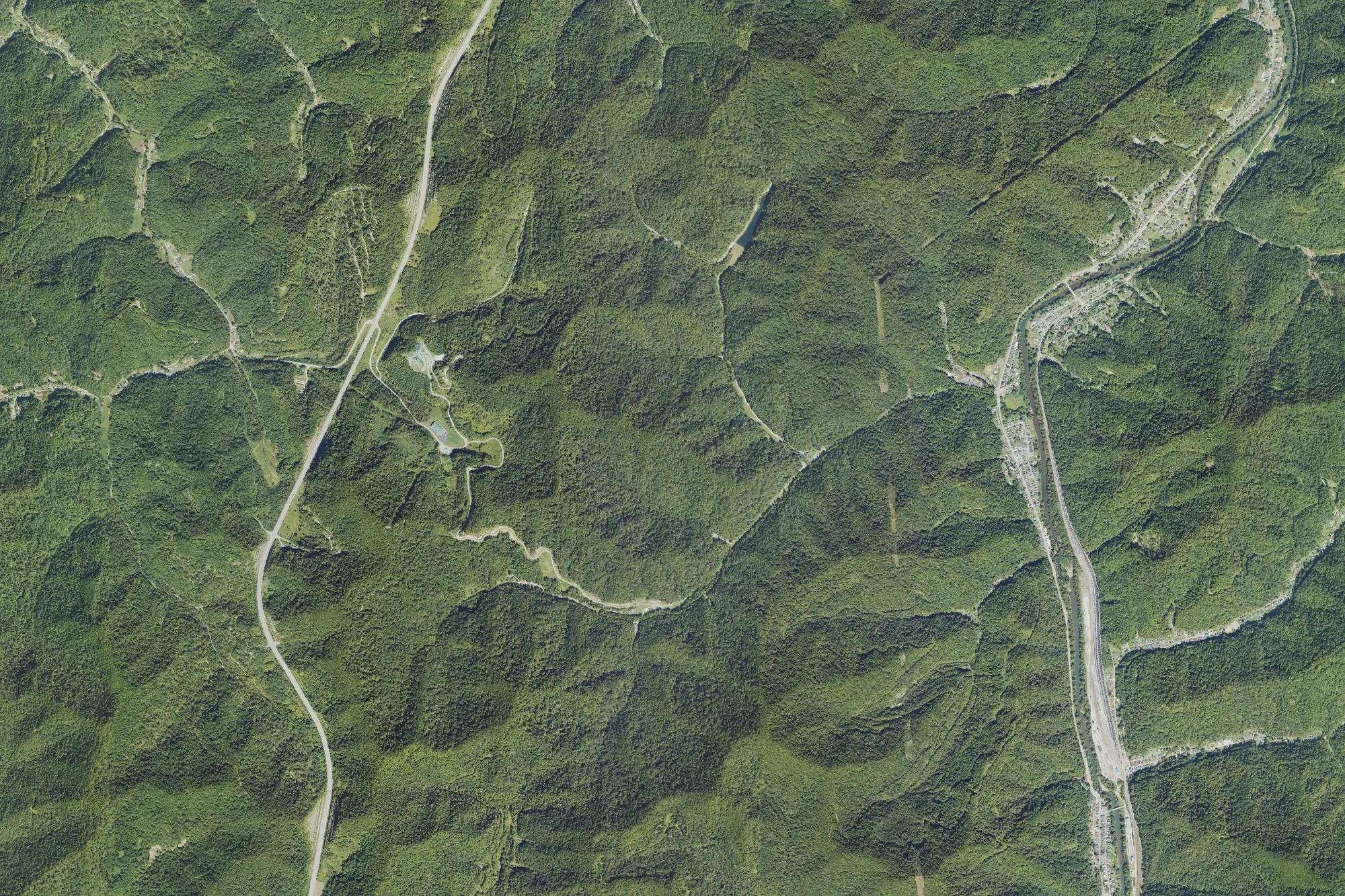 Aerial view of Chief Logan State Park