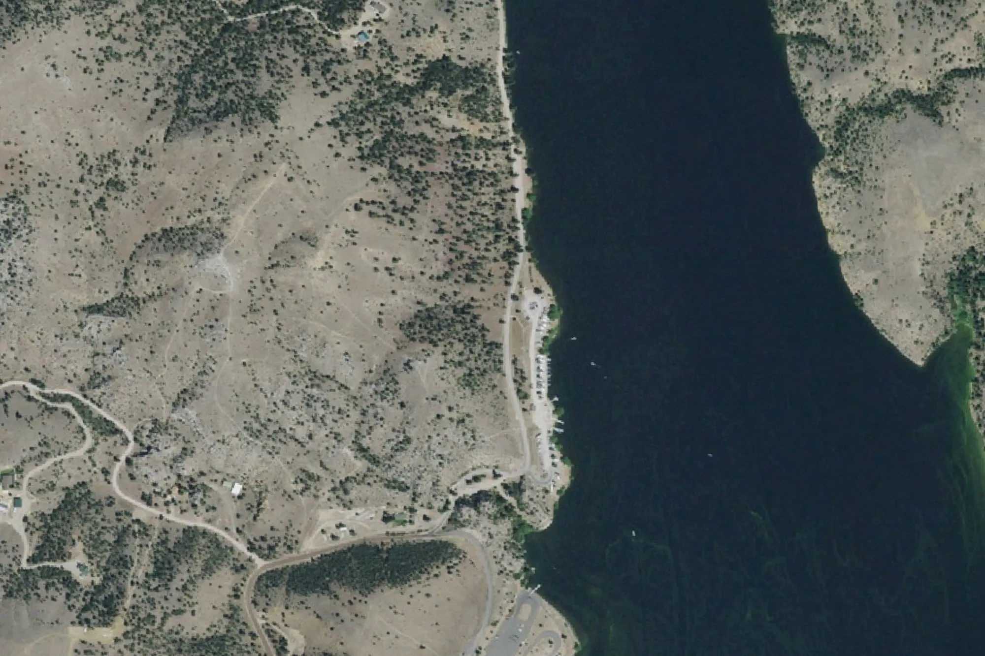 Aerial view of Black Sandy State Park