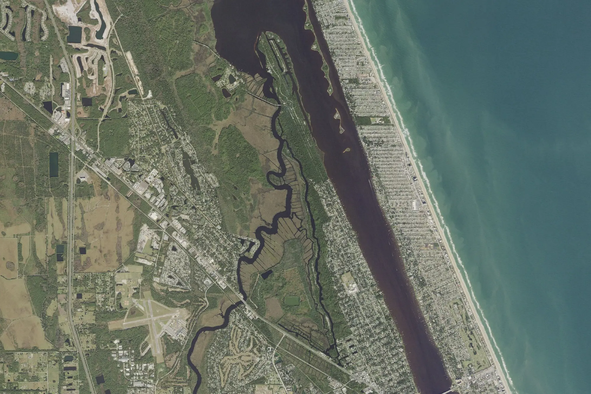 Aerial view of Tomoka State Park