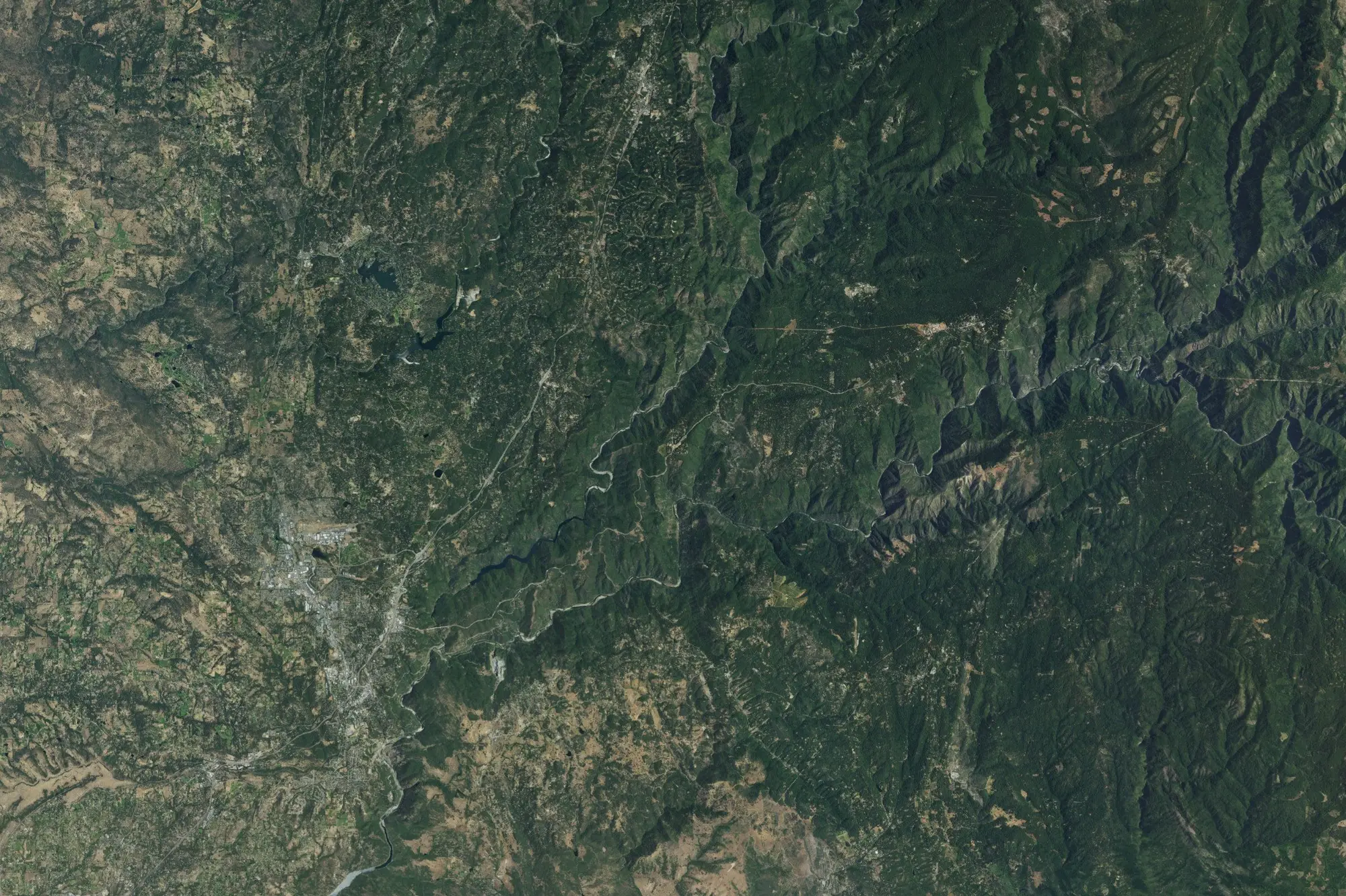 Aerial view of Auburn State Recreation Area