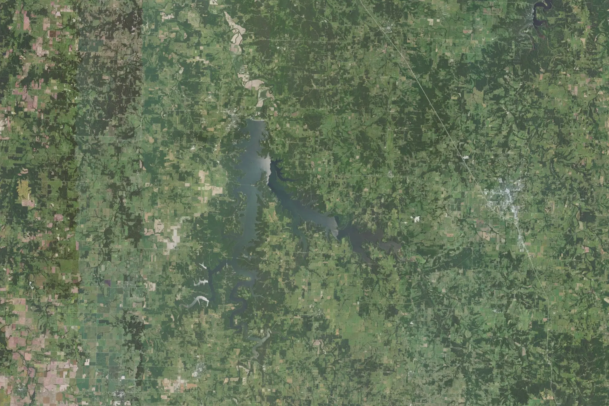 Aerial view of Stockton Recreation Area