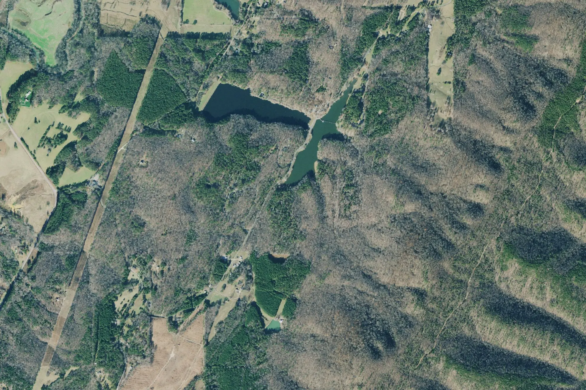 Aerial view of James H. "Sloppy" Floyd State Park