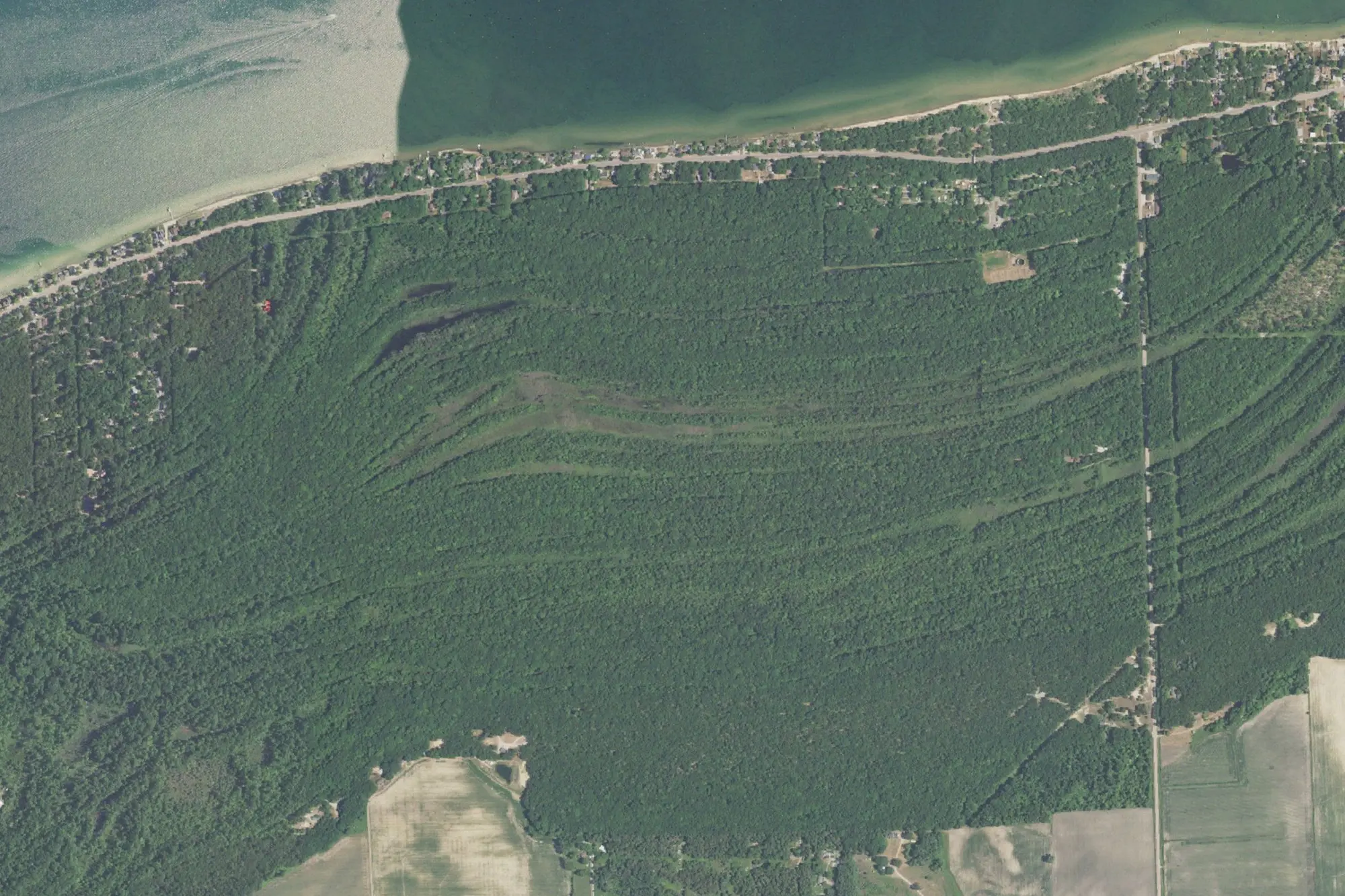 Aerial view of Sleeper State Park