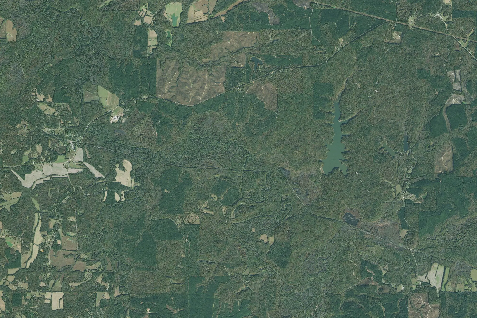 Aerial view of Big Hill Pond