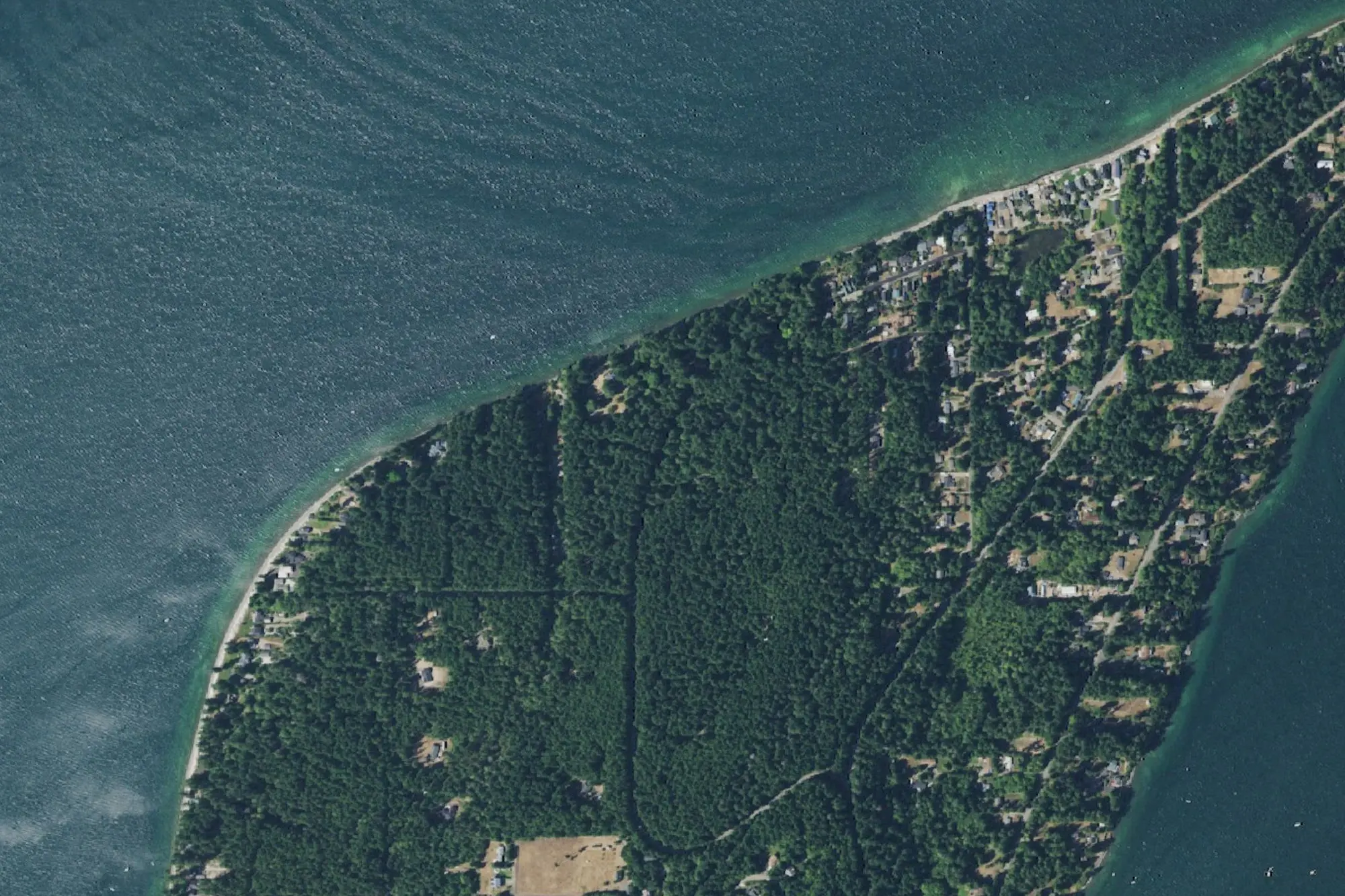Aerial view of Scenic Beach