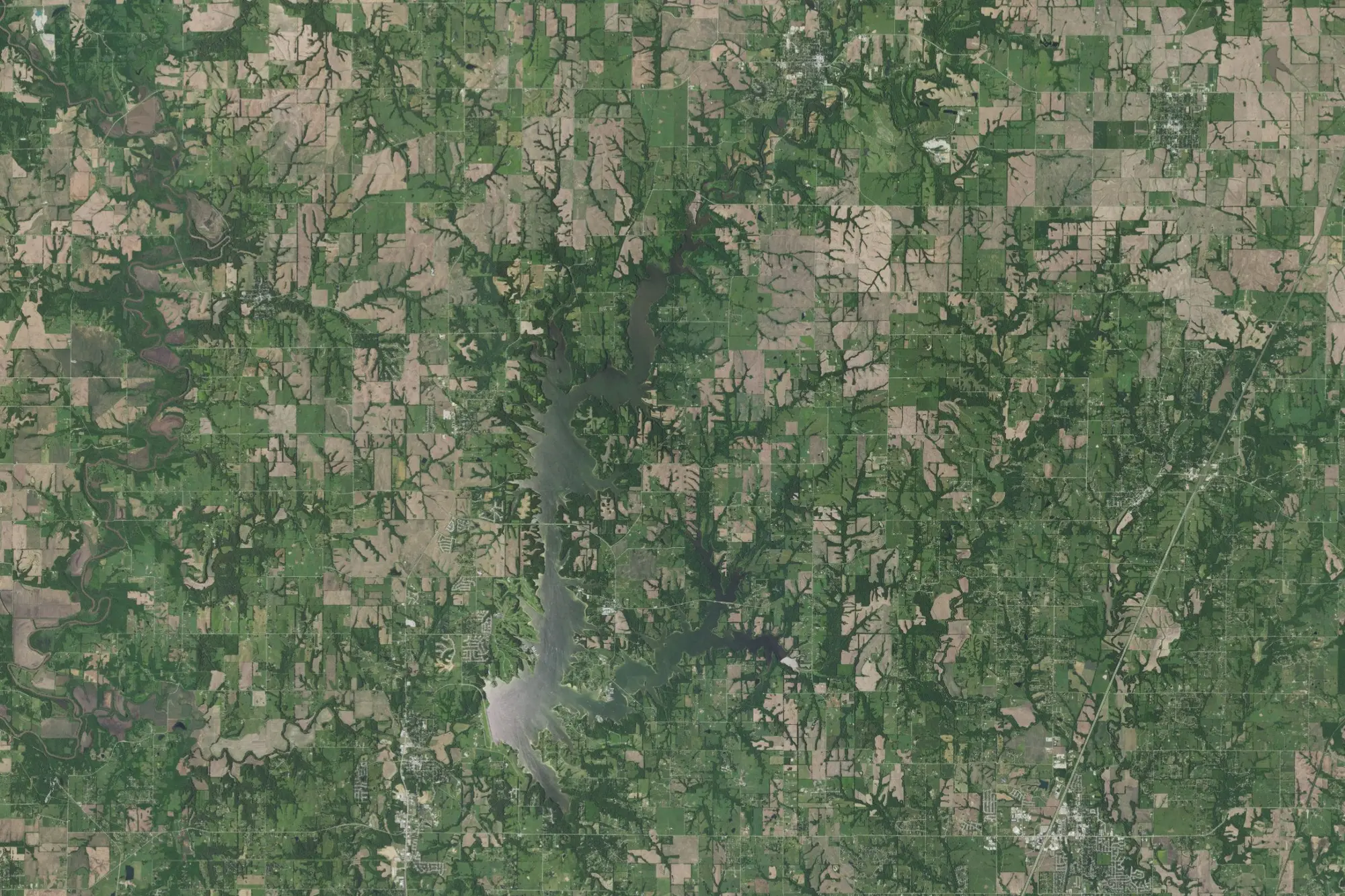 Aerial view of Smithville Recreation Area