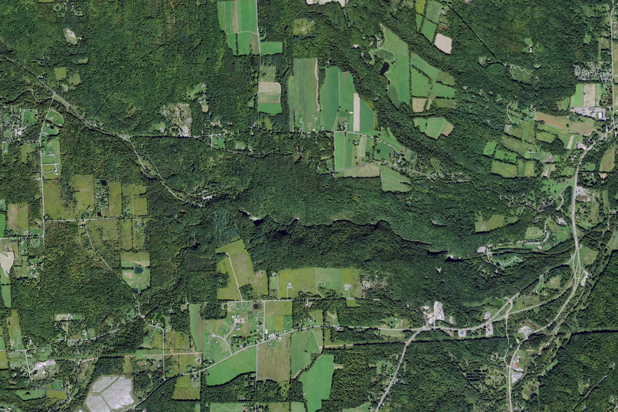 Aerial view of Robert H. Treman State Park
