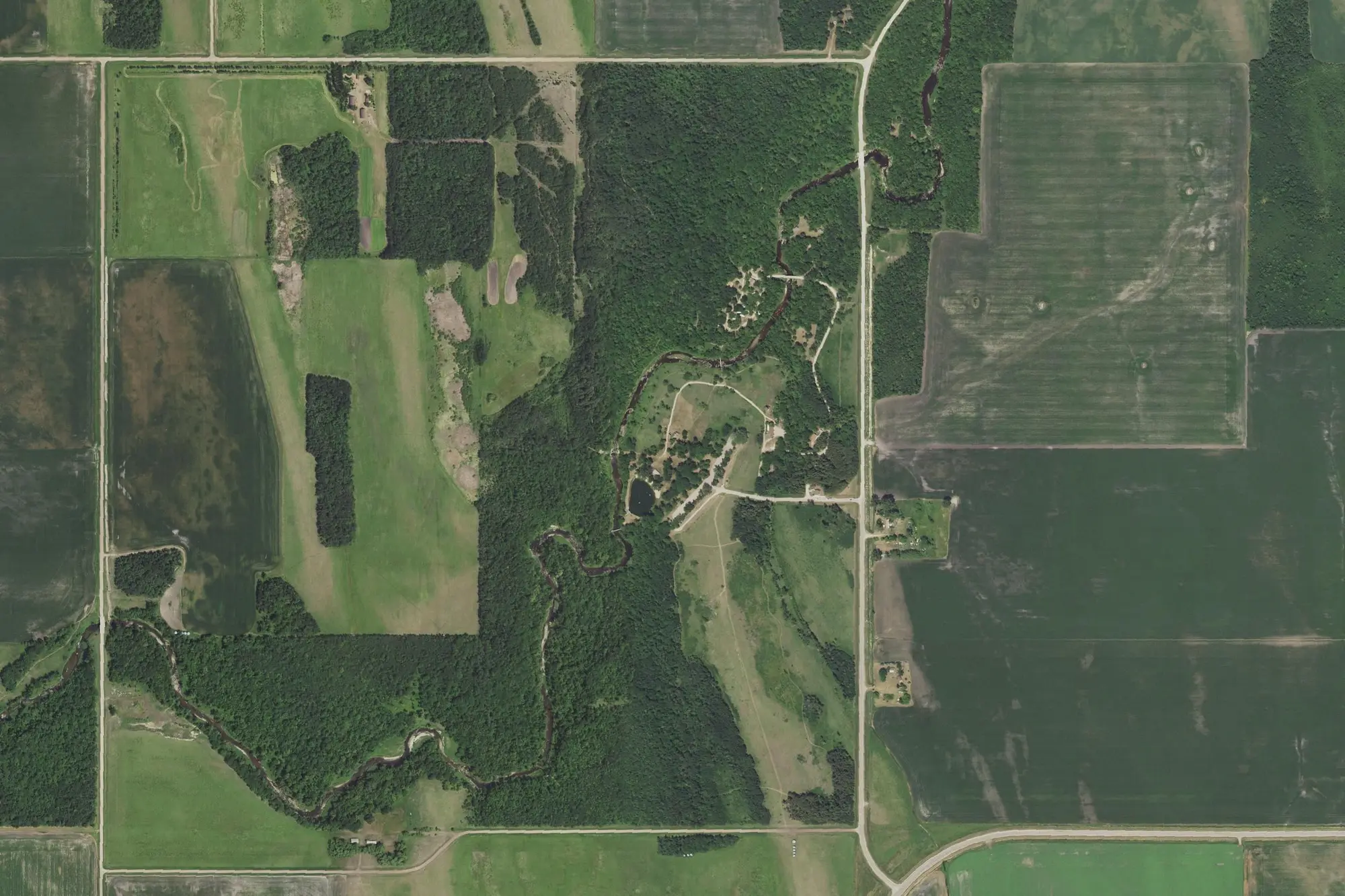 Aerial view of Old Mill State Park