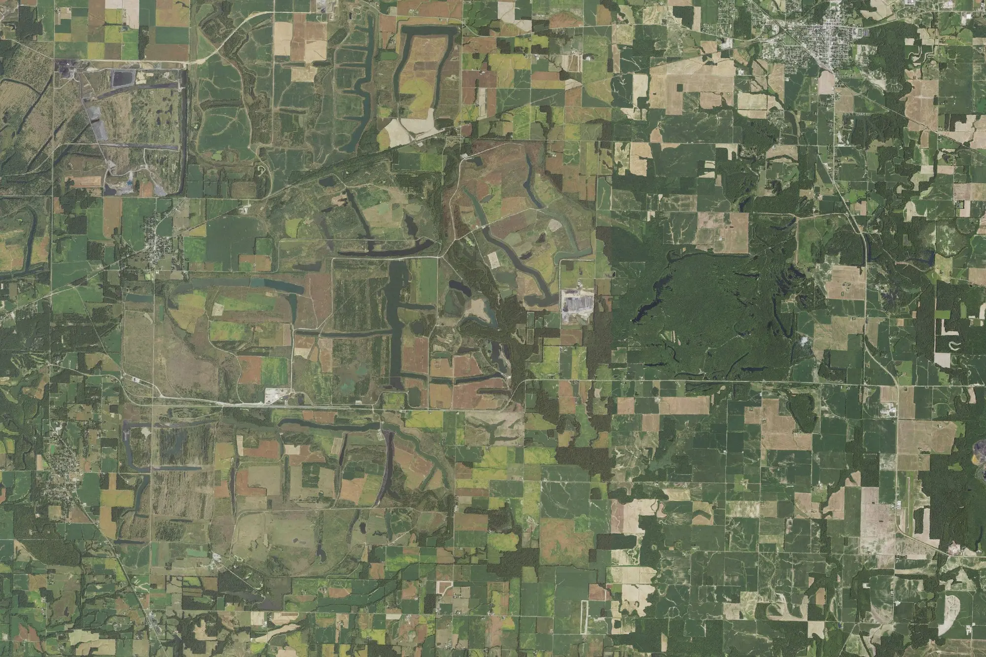 Aerial view of Pyramid State Recreation Area