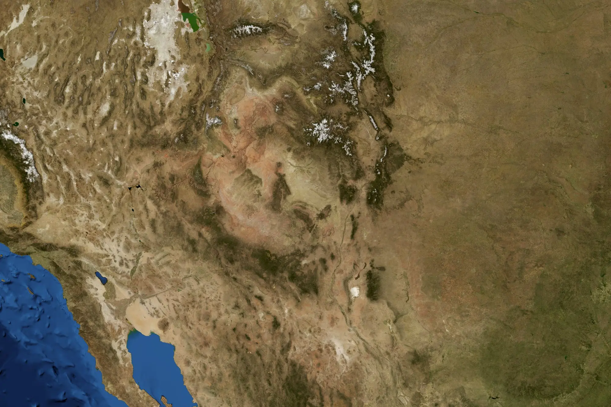 Aerial view of Red Rock Canyon State Park