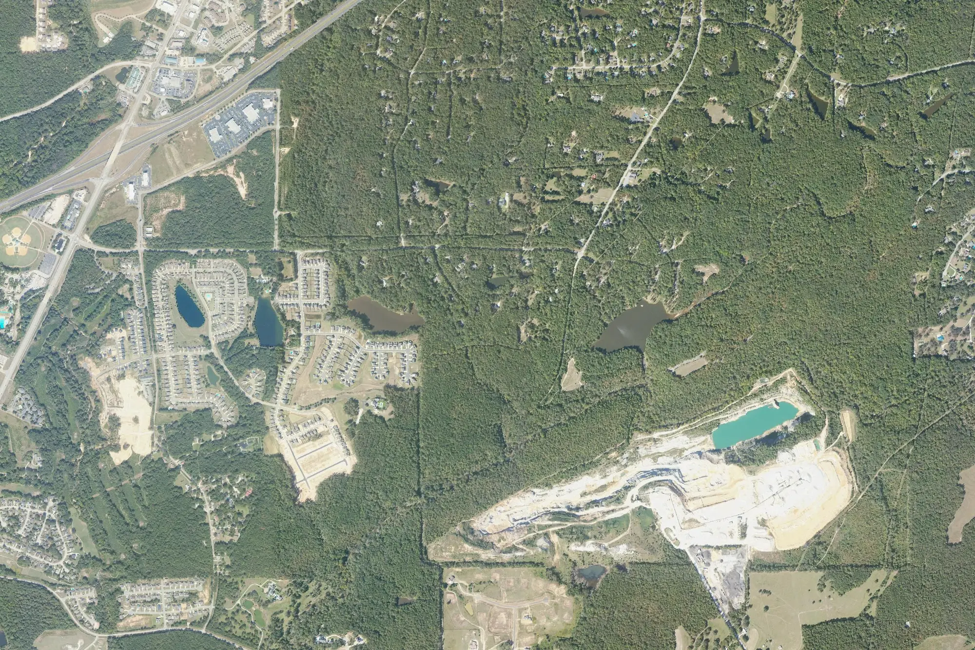 Aerial view of Chewacla State Park
