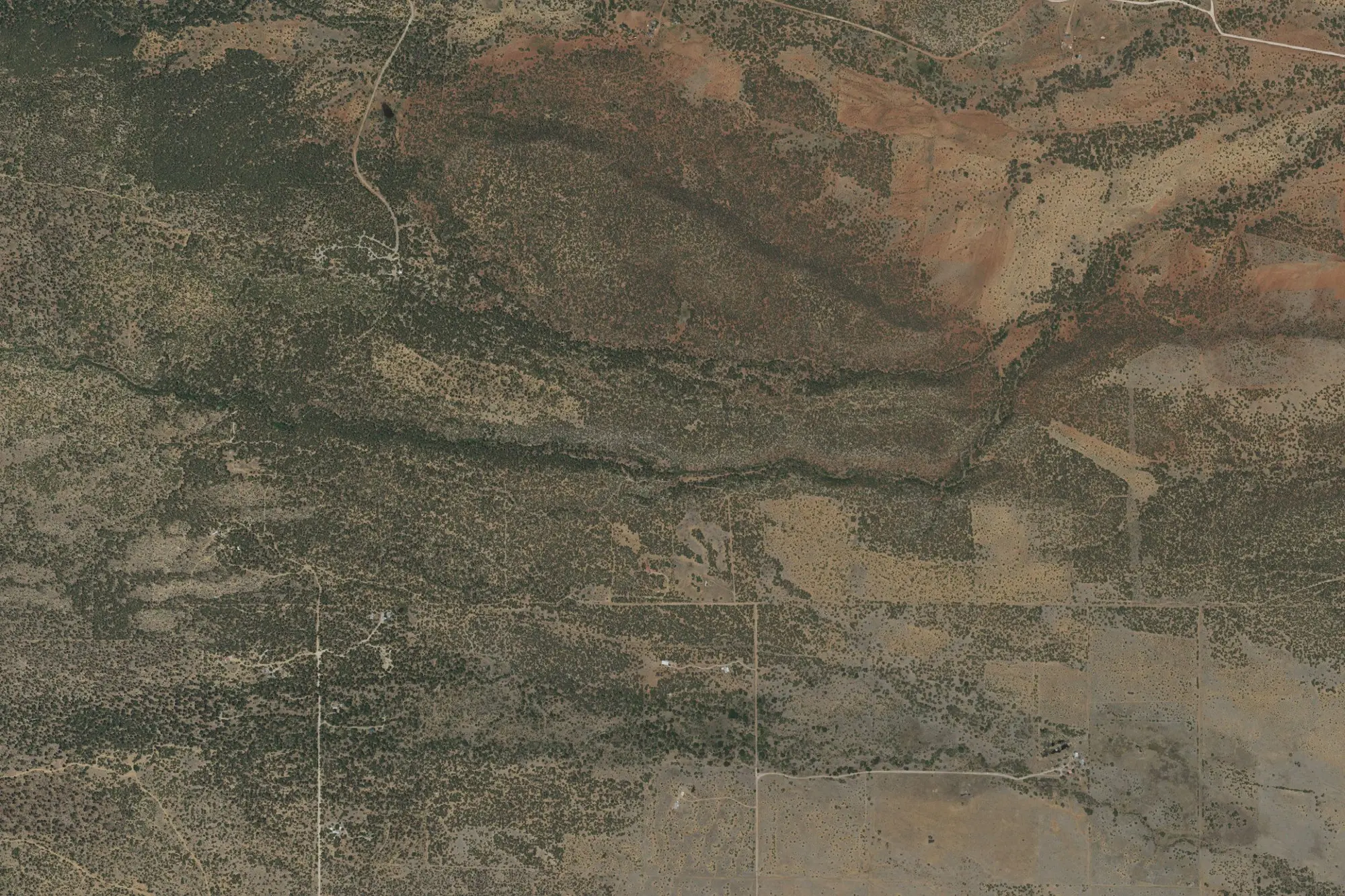 Aerial view of Manzano Mountains State Park