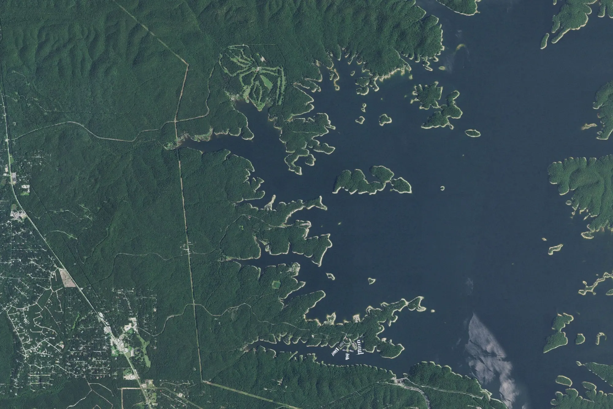Aerial view of Hochatown State Park