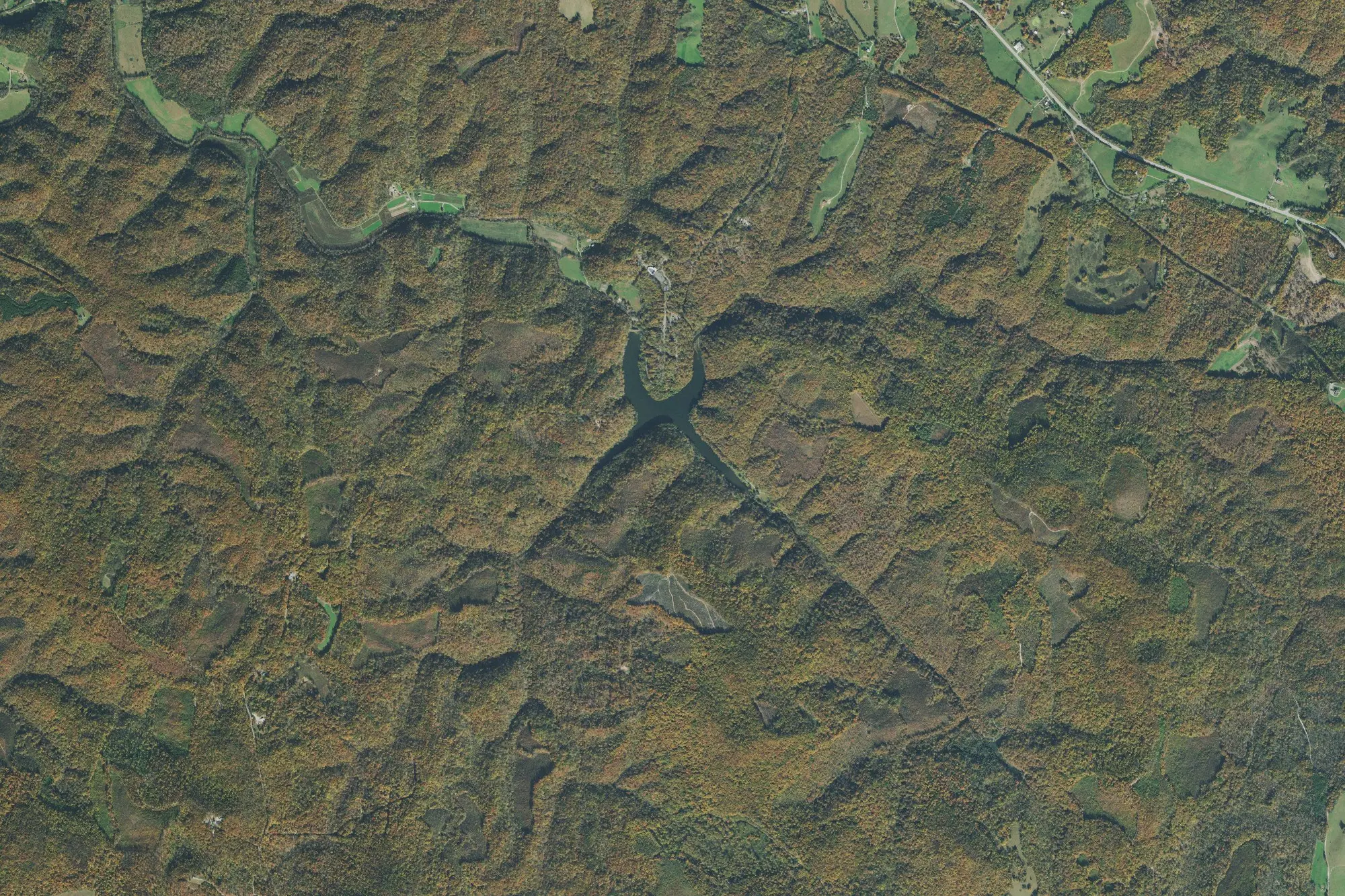 Aerial view of Standing Stone